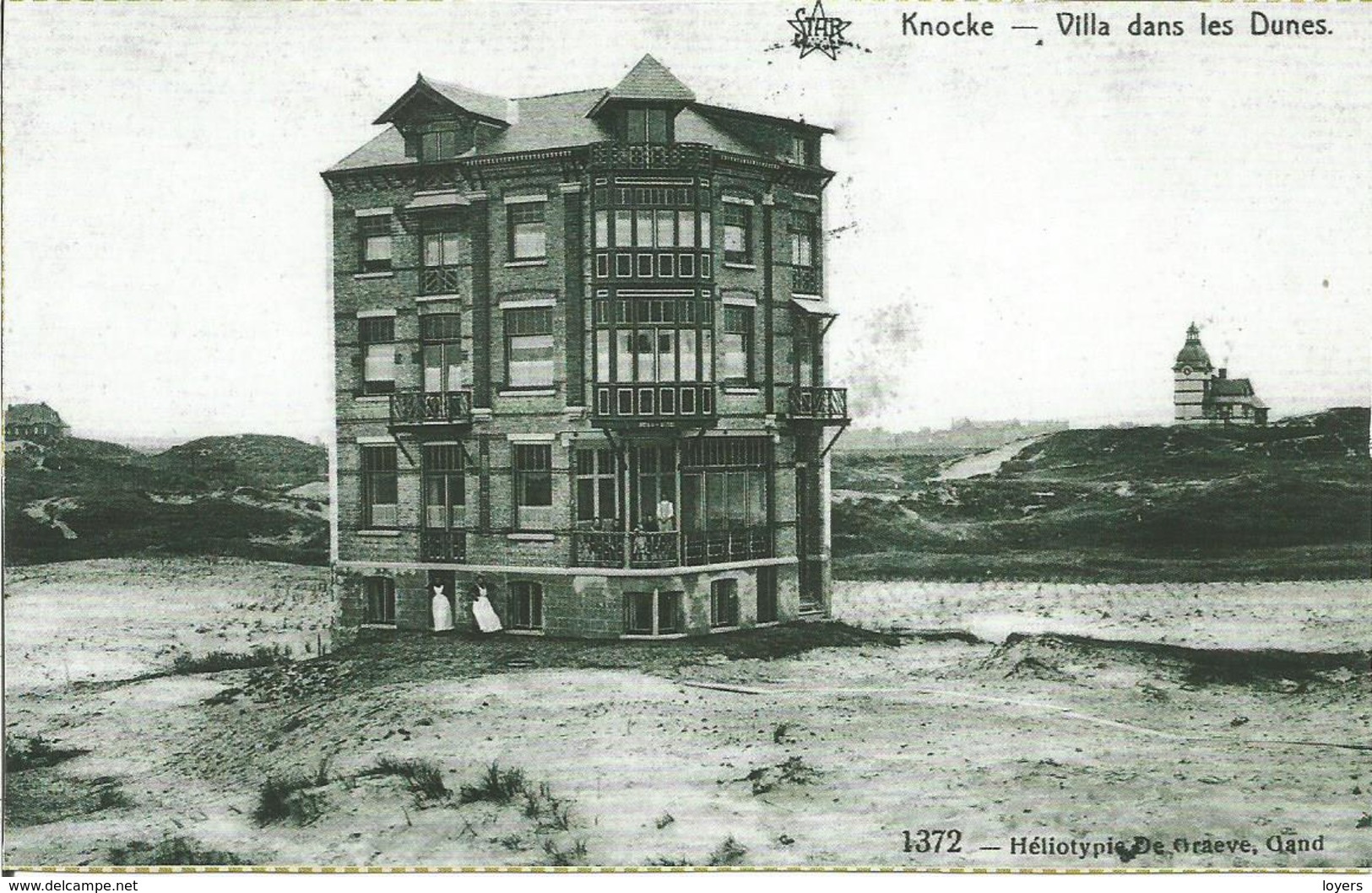 Knocke - Villa Dans Les Dunes. (carte Postale Avec Photo Cp Ancienne) - Knokke