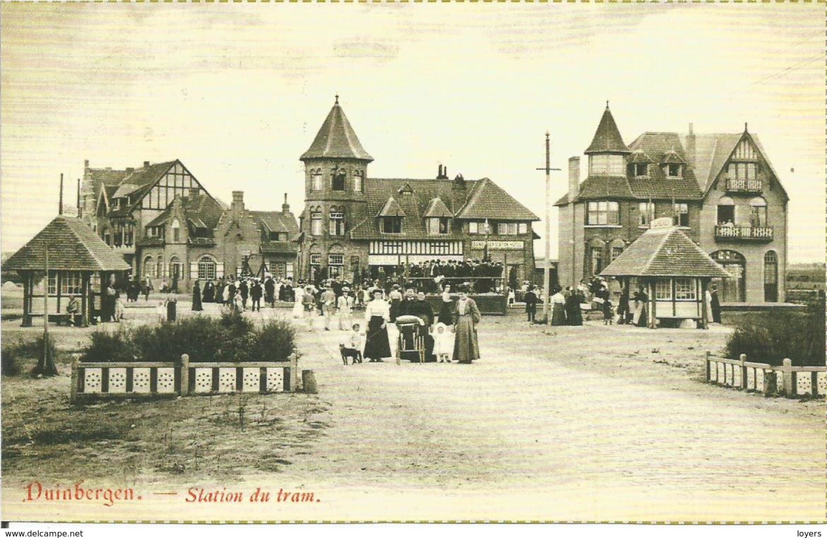 Duinbergen. Station Du Tram. (carte Postale Avec Photo Cp Ancienne) - Knokke