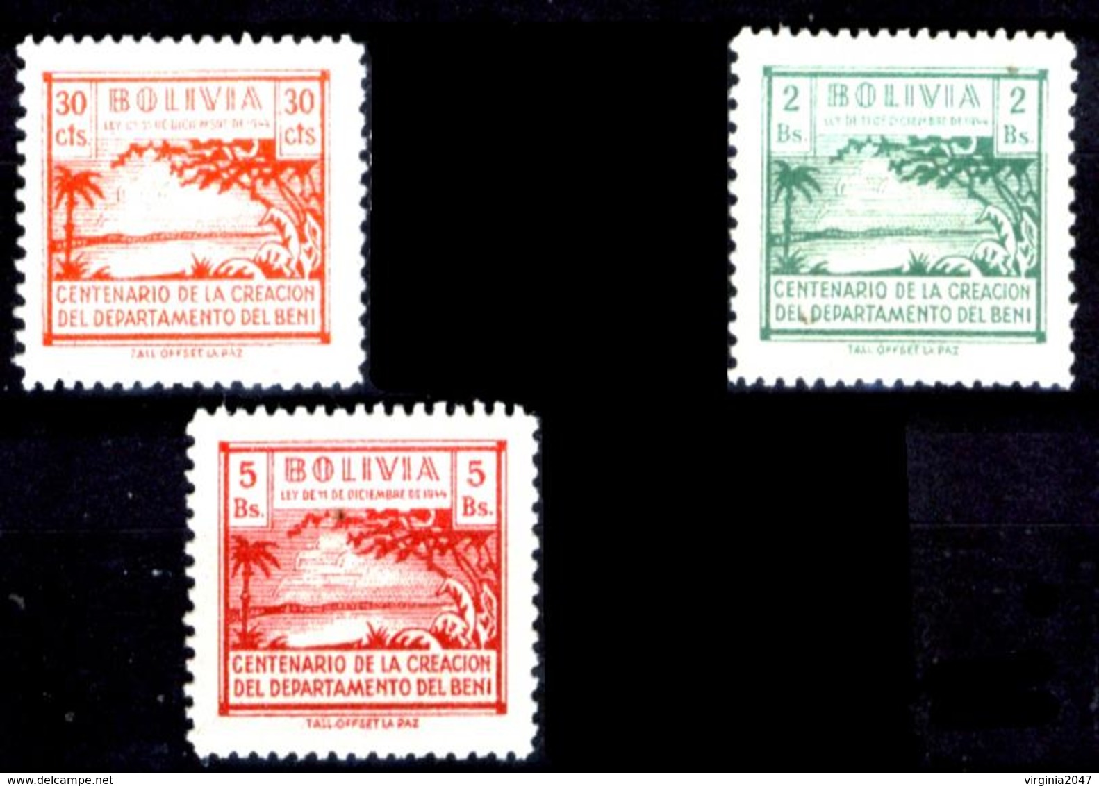 1944 Bolivia 7v. Nuevos - Bolivie