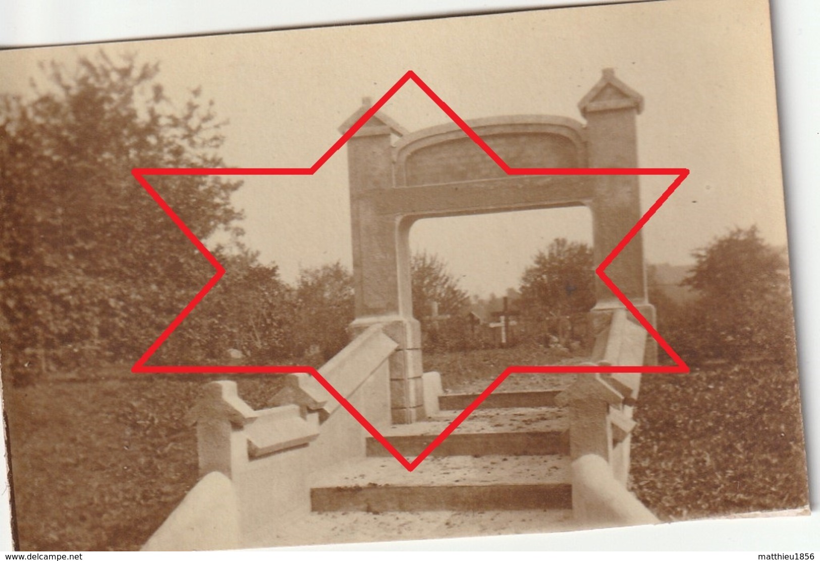 Photo Juillet 1916 CANDOR (près Lassigny) - Cimetière Militaire Allemand (A218, Ww1, Wk 1) - Autres & Non Classés