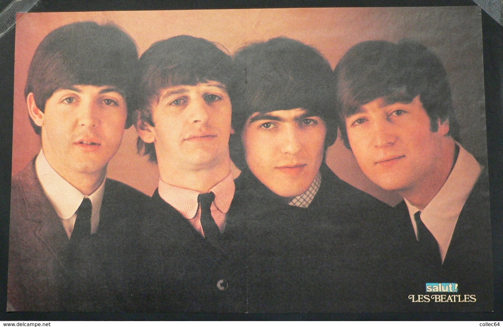 The BEATLES - Poster 46x29.5 Cm Magazine "Salut!" - Affiches & Posters