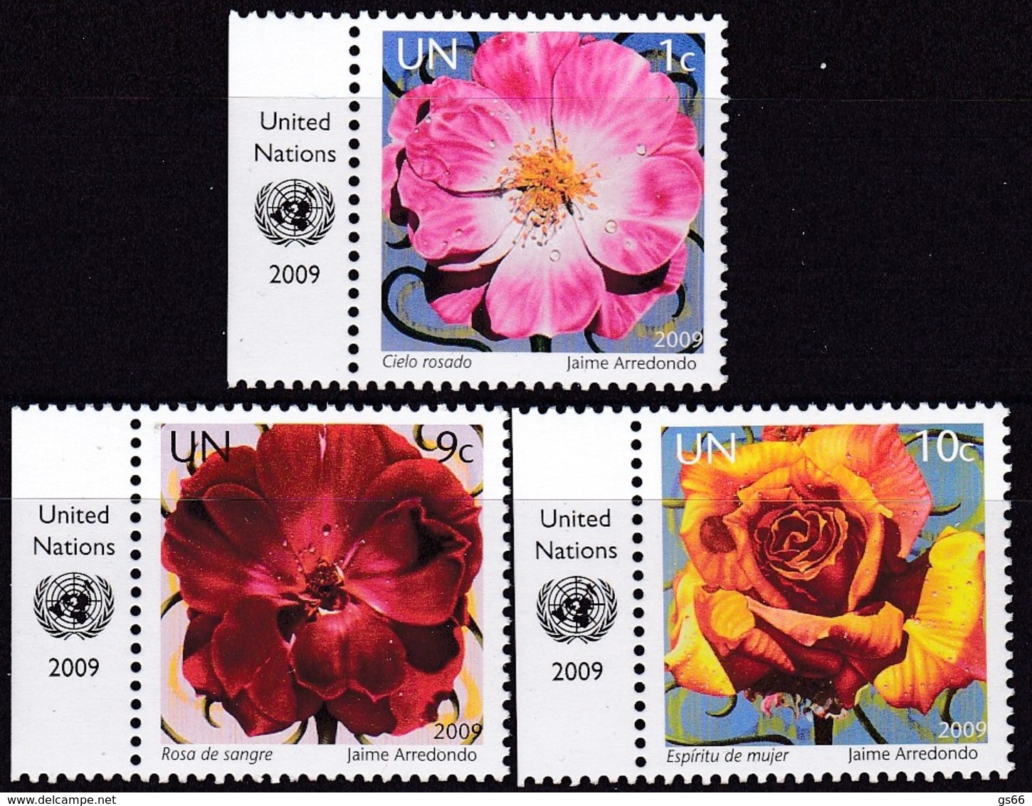 UNO-New York, 2009, 1134/36,  MNH **, Freimarken. - Ungebraucht