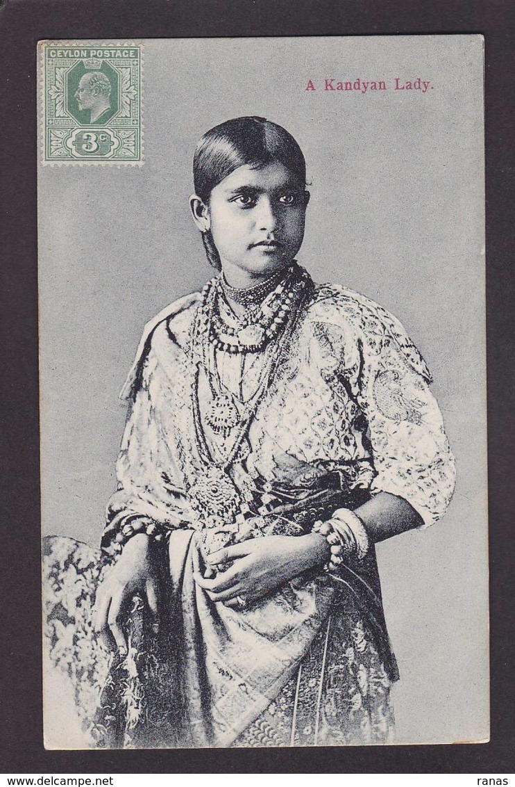 CPA Ceylan Ceylon Sri Lanka Circulé Types Femme Girl Women - Sri Lanka (Ceylon)