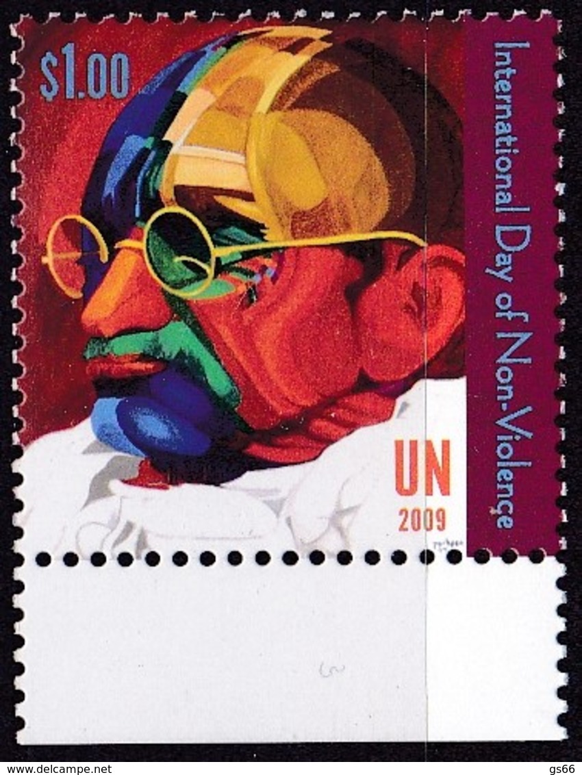 UNO-New York, 2009, 1170,  MNH **, Mahatma Gandhi - Ungebraucht