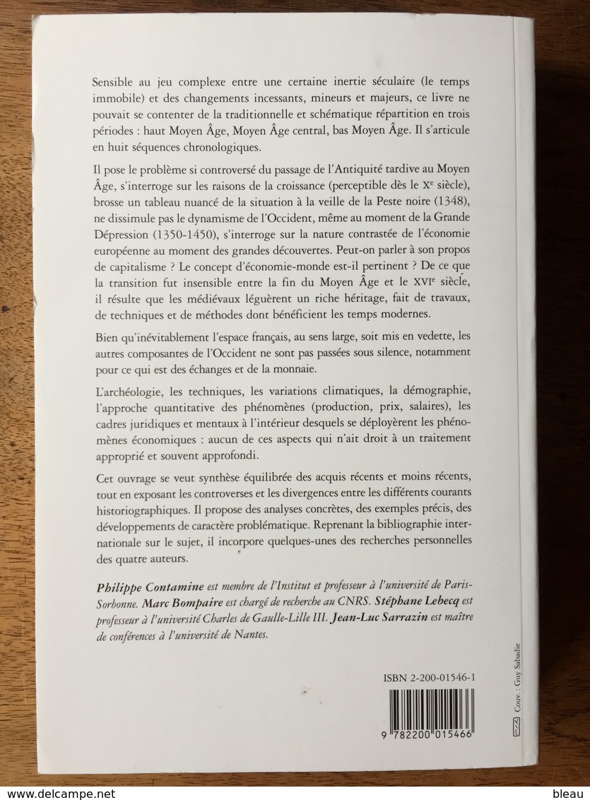 (Moyen-Âge) Philippe CONTAMINE: L'économie Médiévale, 1997. - Histoire