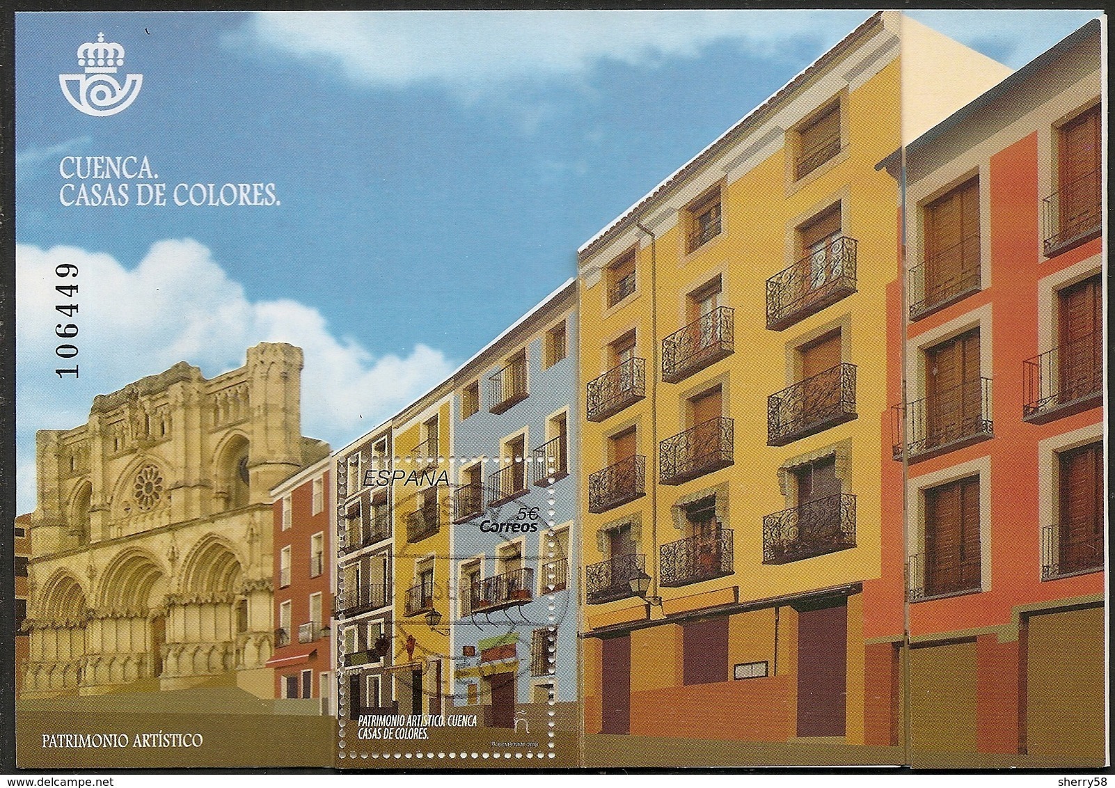 2018-ED. 5256 H.B. - COMPLETA- Patrimonio Artístico. Cuenca. Casas De Colores - DESPLEGABLE -USADO- - Usados