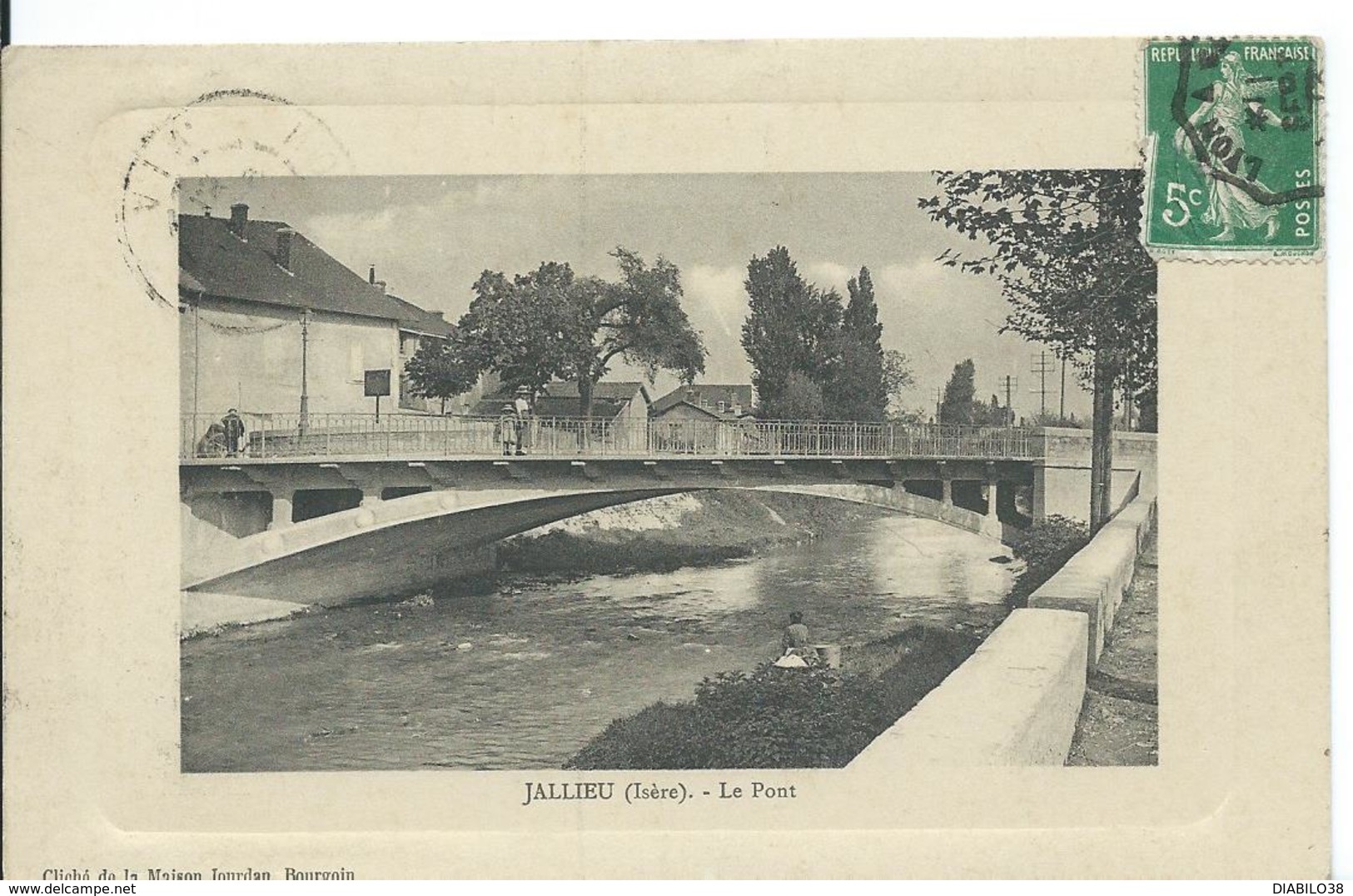 JALLIEU  ( ISÈRE )  Le Pont - Jallieu