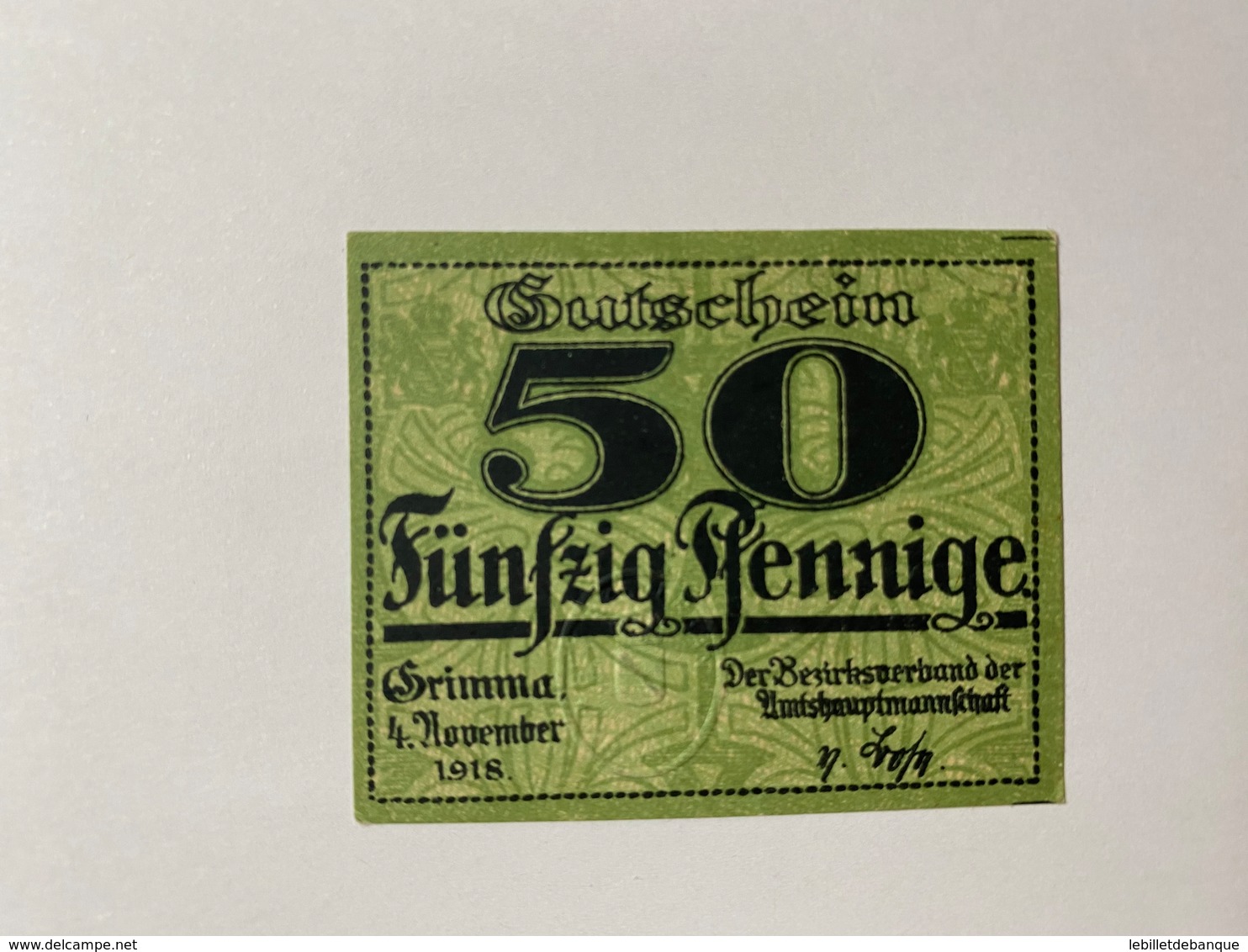 Allemagne Notgeld Grimma 50 Pfennig - Collezioni