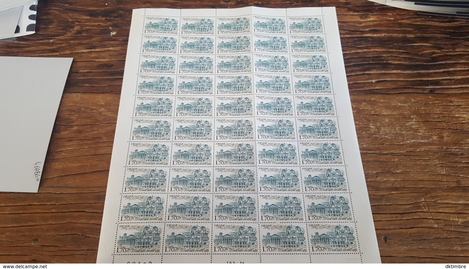 LOT 487097 TIMBRE DE  FRANCE NEUF** LUXE FACIALE 13 EUROS FEUILLE - Collections