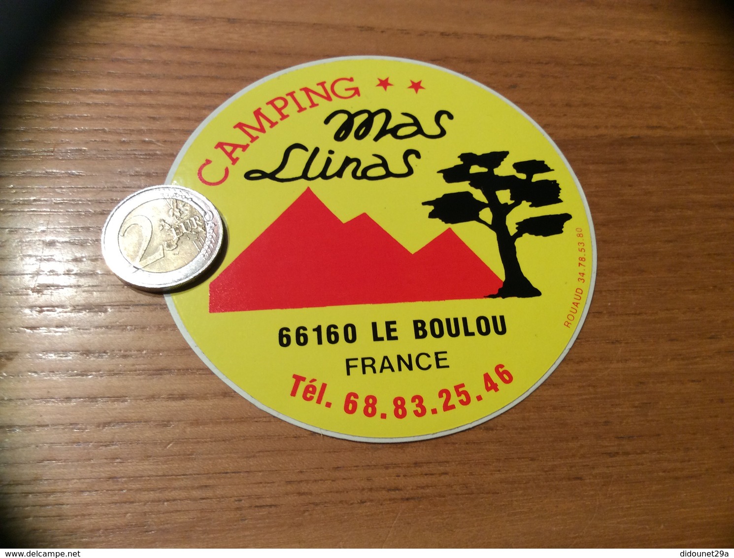 Autocollant, Sticker « CAMPING Mas Llinas - LE BOULOU (66) » - Stickers