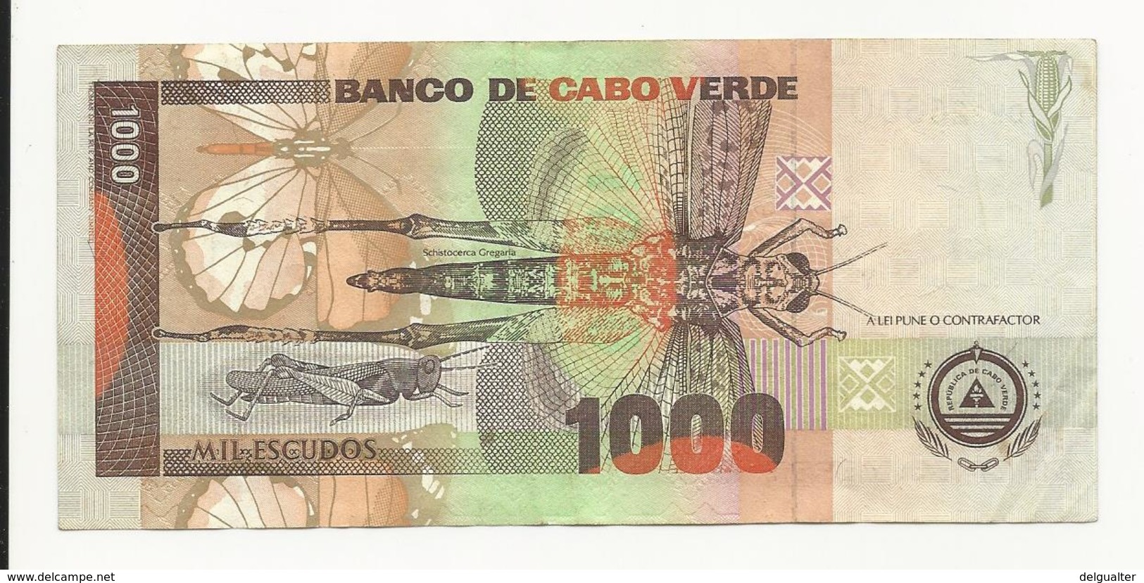 Cabo Verde 1000 Escudos 1992 VF - Cabo Verde