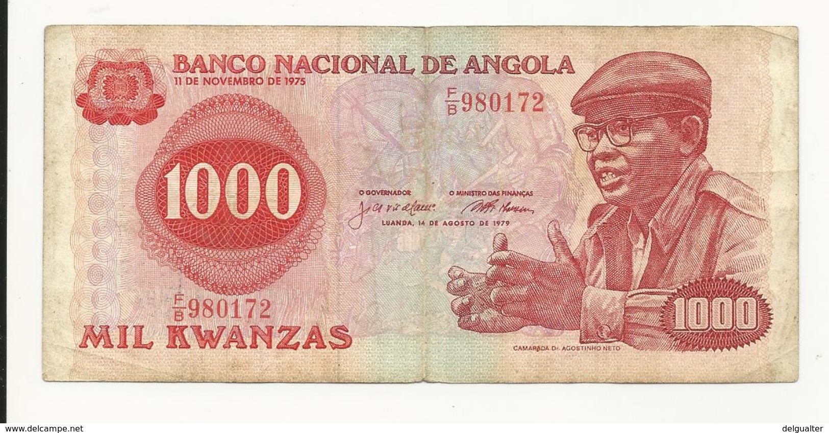 Angola 1000 Kwanzas 1979 Perhaps Fine+ - Angola