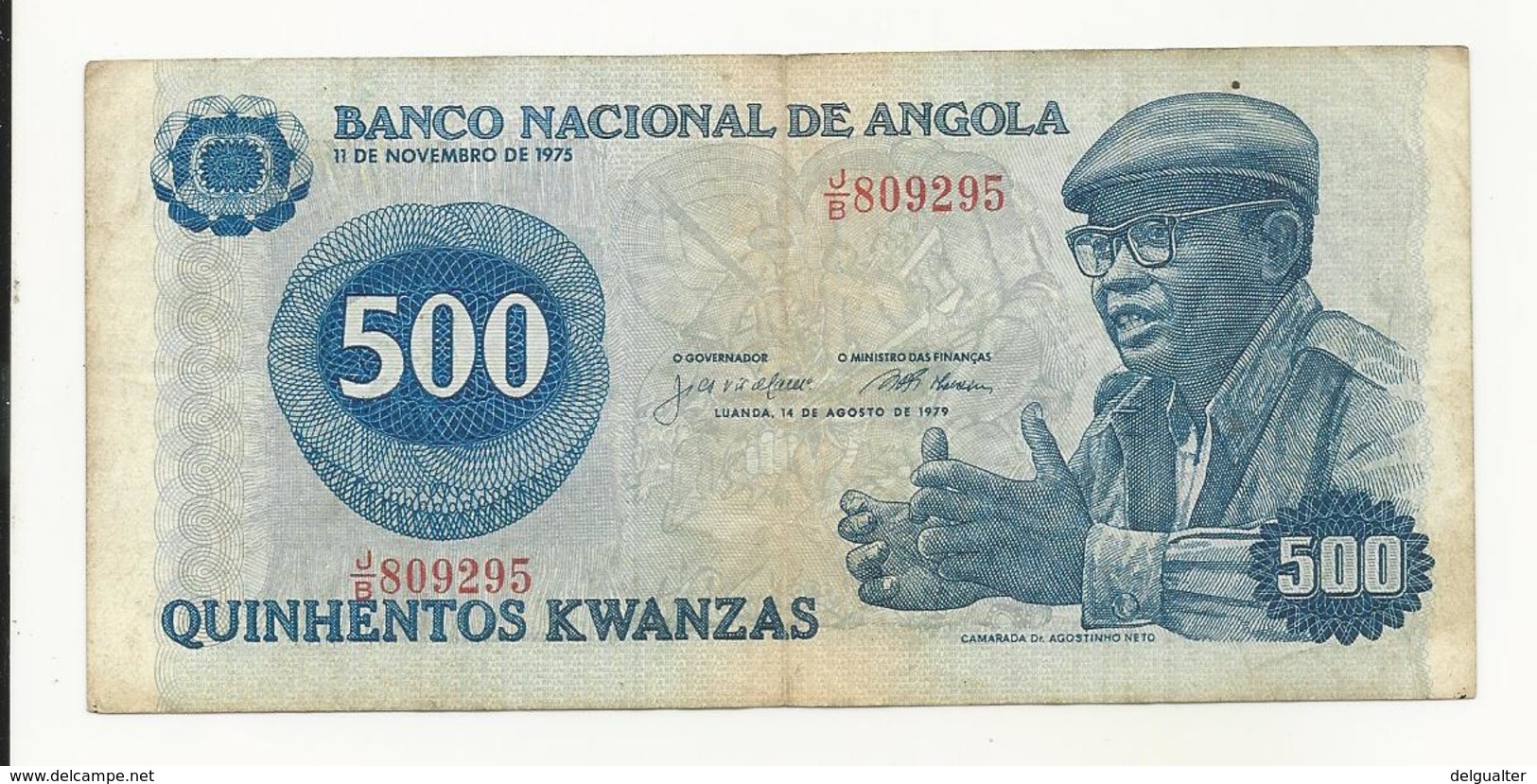 Angola 500 Kwanzas 1979 Perhaps VF - Angola