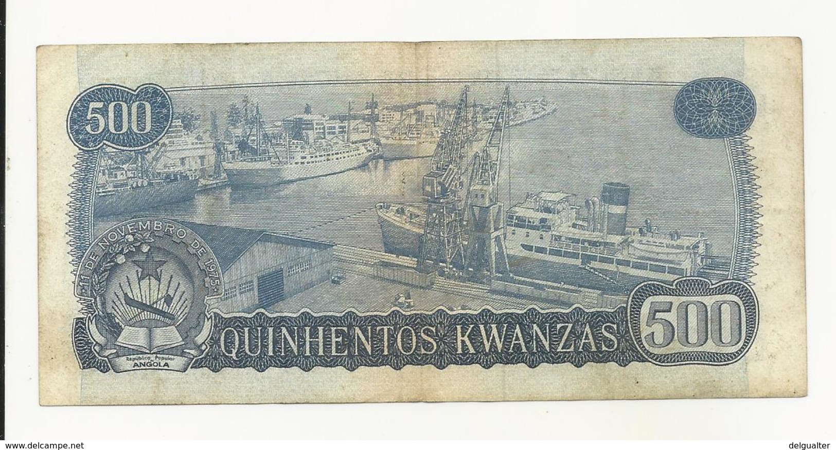 Angola 500 Kwanzas 1979 Perhaps VF - Angola