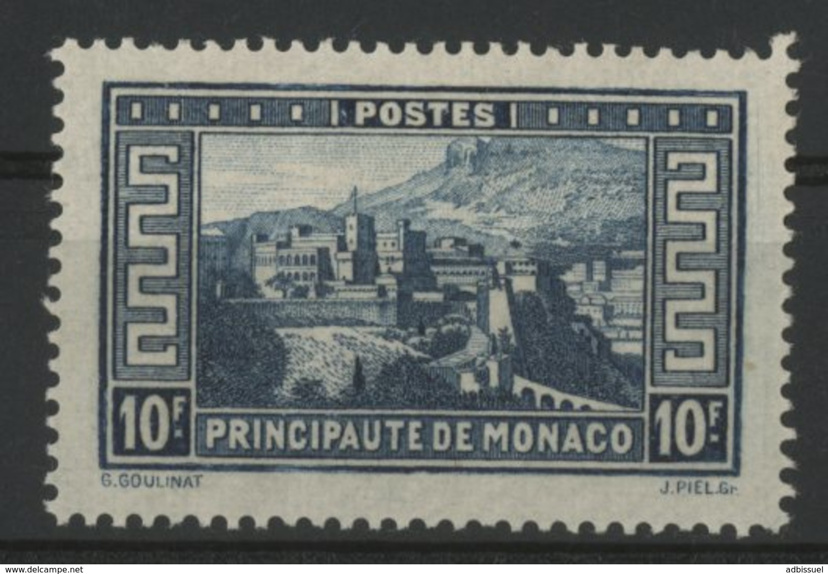 MONACO N° 133 Cote 160 €. 10fr Bleu. Neuf * (MH). TB - Nuovi