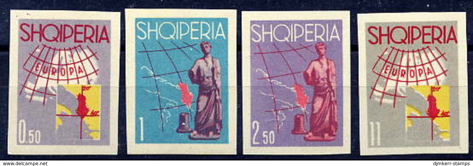 ALBANIA 1962 Europa Imperforate Set MNH / **  Michel 689-91 - Albanie