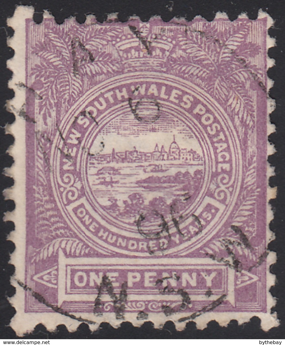 New South Wales 1888-89 Used Sc 77a 1p View Of Sydney Perf 12 X 12 CDS Hay NO 6 96 - Oblitérés