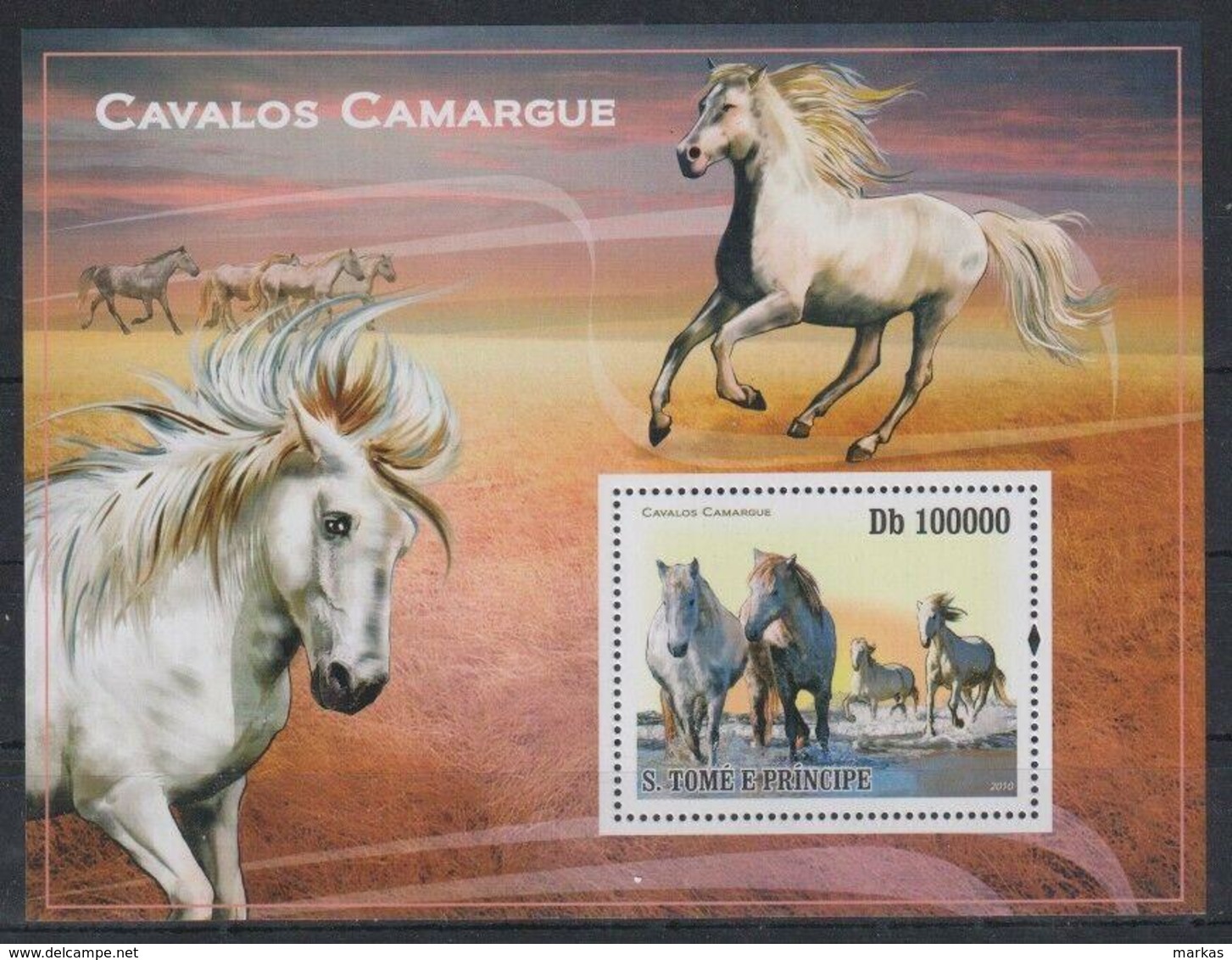 T336. Sao Tome And Principe - MNH - 2010 - Nature - Animals - Horses - Bl. - Altri & Non Classificati