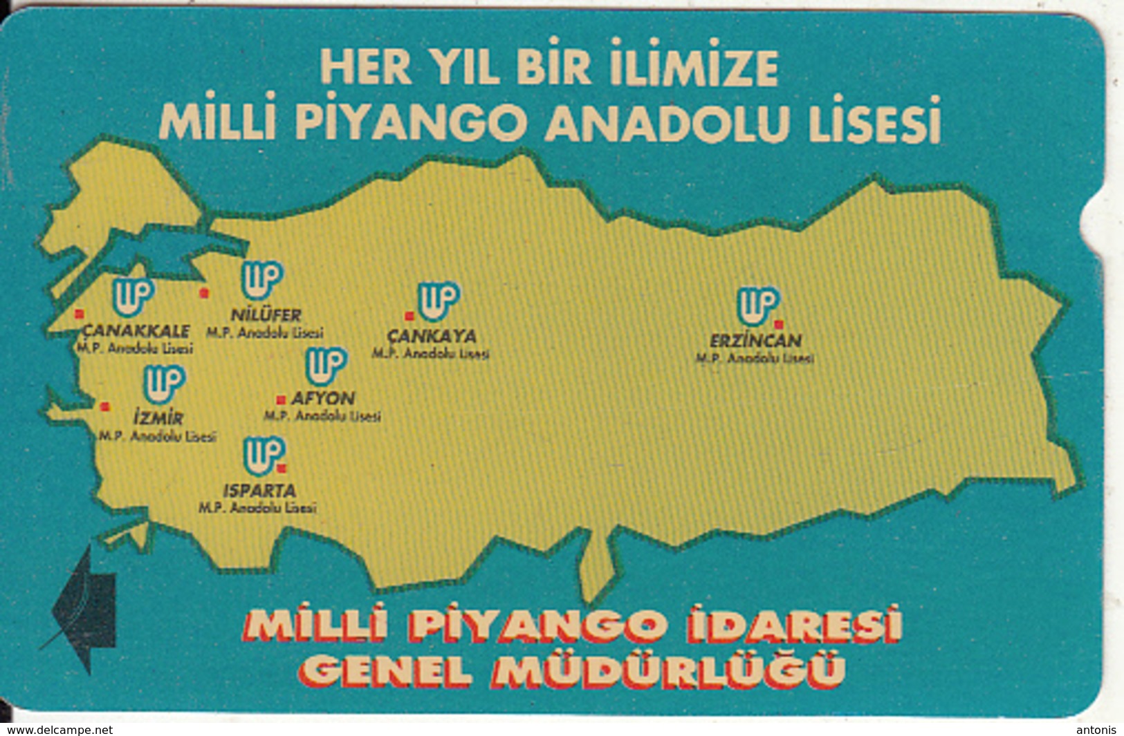 TURKEY - Milli Piyango(100 Units), 07/95, Used - Turquie