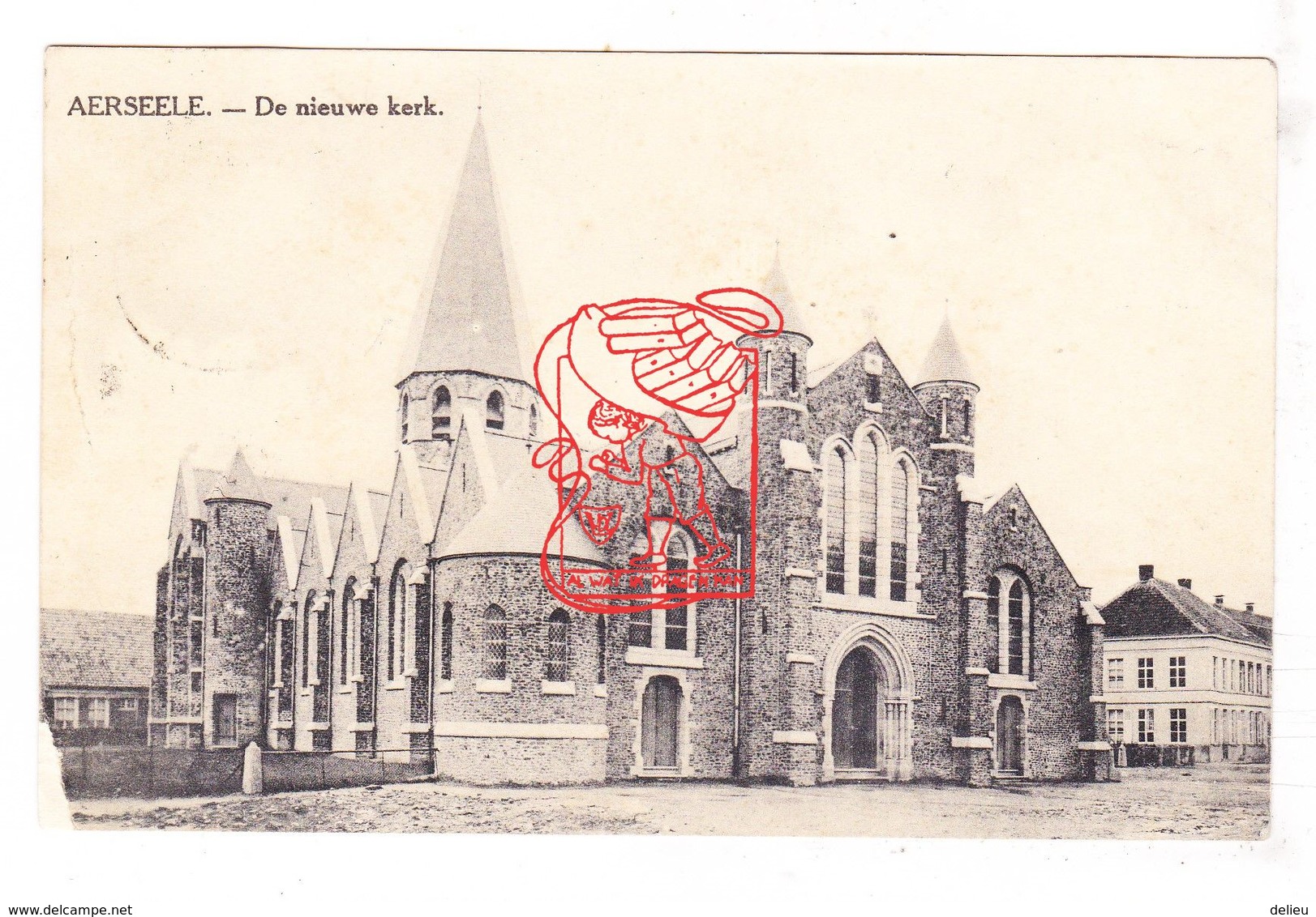 PK 3x Aarsele Tielt - De Nieuwe Kerk - 1913 1914 1956 - Tielt