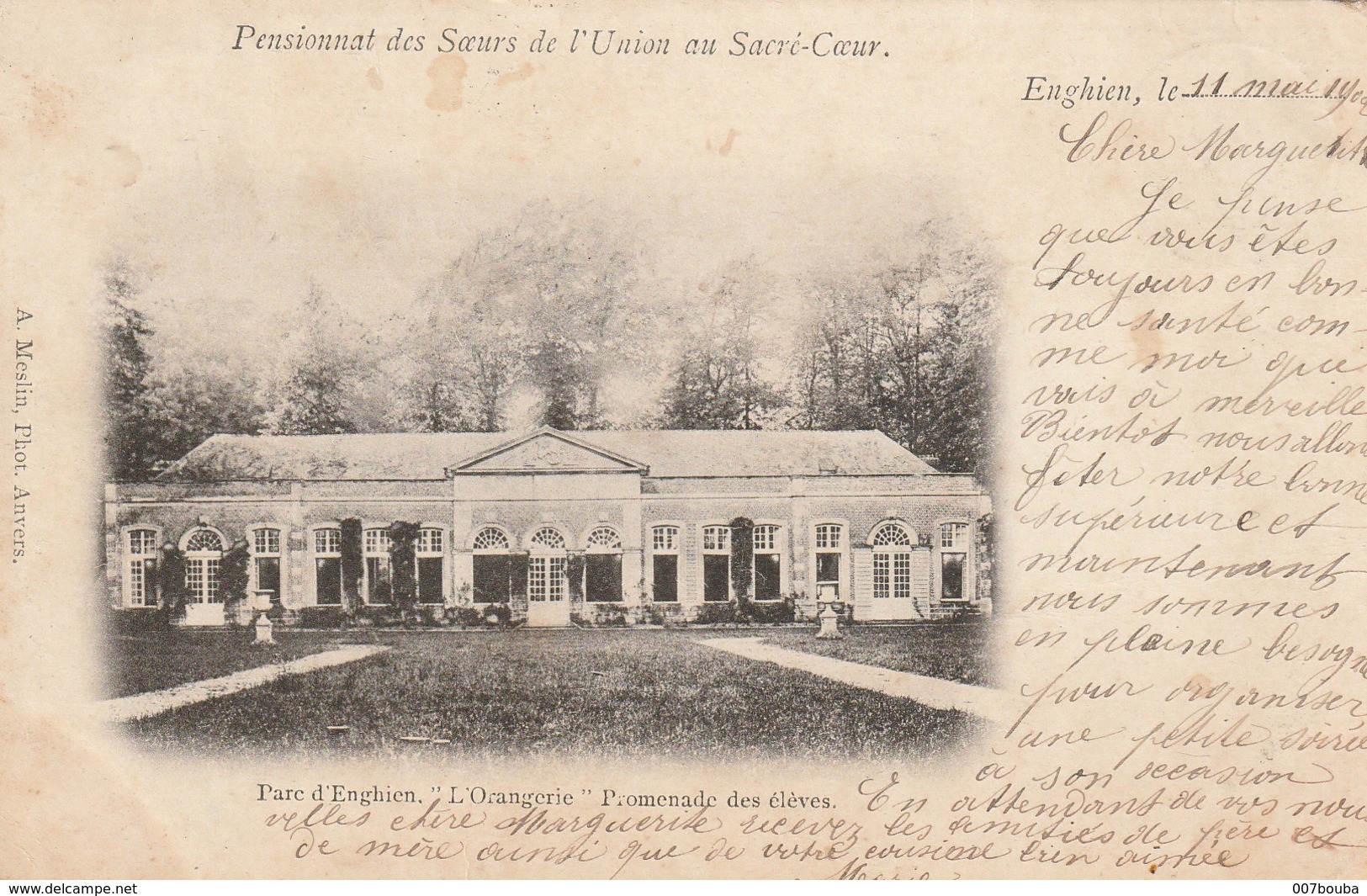 ENGHIEN - Pensionnat Des Soeurs De L'Union Au Sacré-Coeur / Parc D'Enghien , L' ORANGERIE ,  Photo A. Meslin (Anvers) - Enghien - Edingen