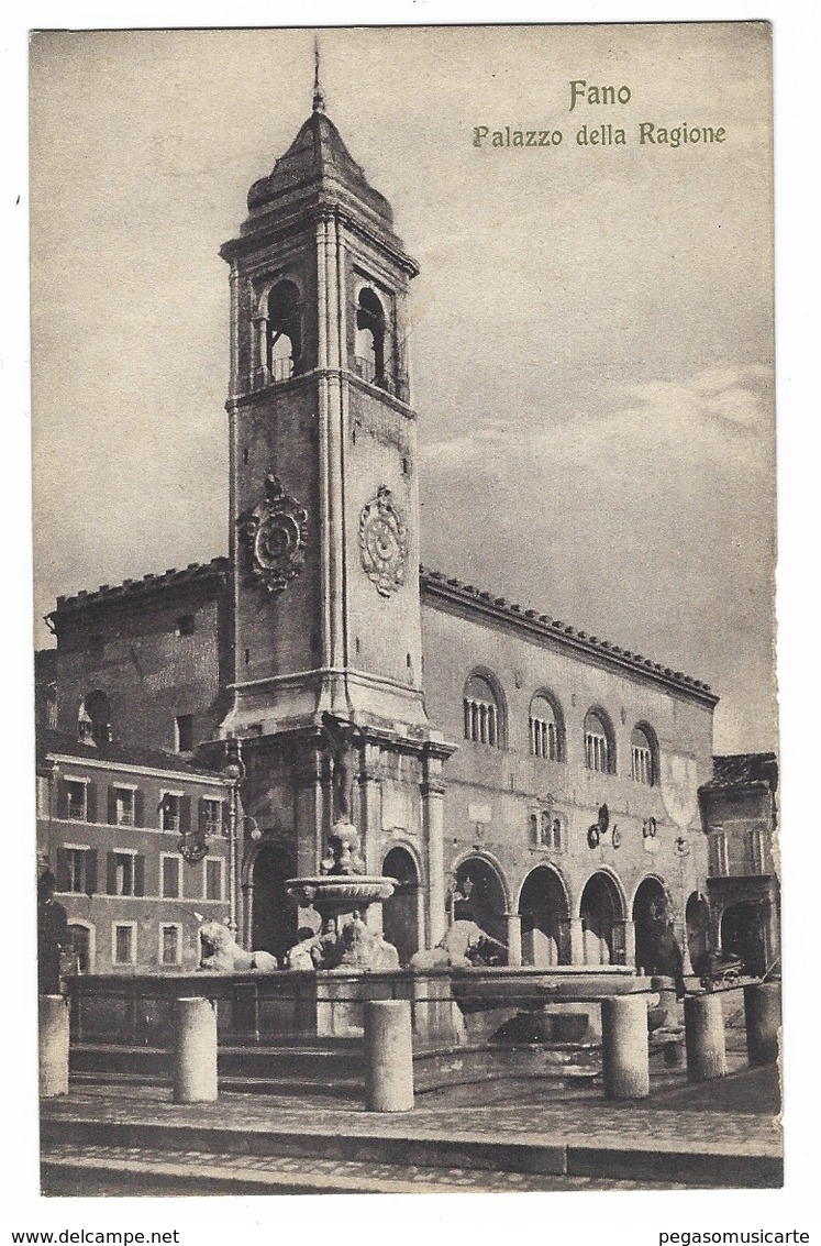 2517 - FANO PALAZZO DELLA RAGIONE 1930 CIRCA - Fano