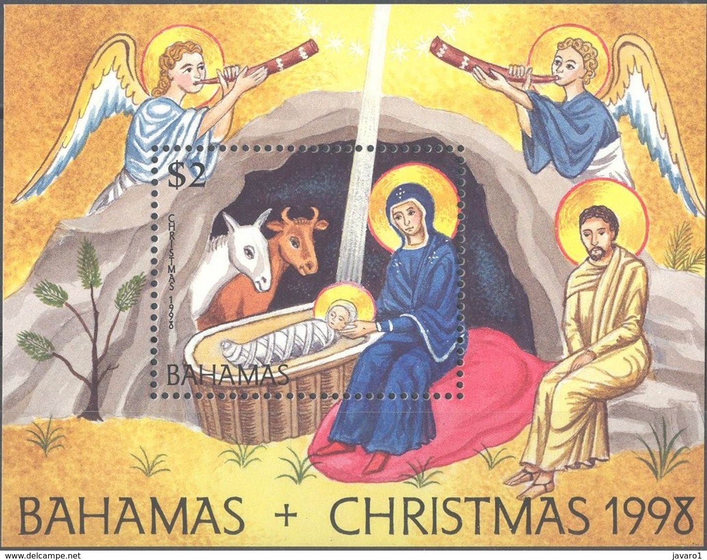 BAHAMAS : Sheet CHRISTMAS 1998    MNH - Bahama's (1973-...)