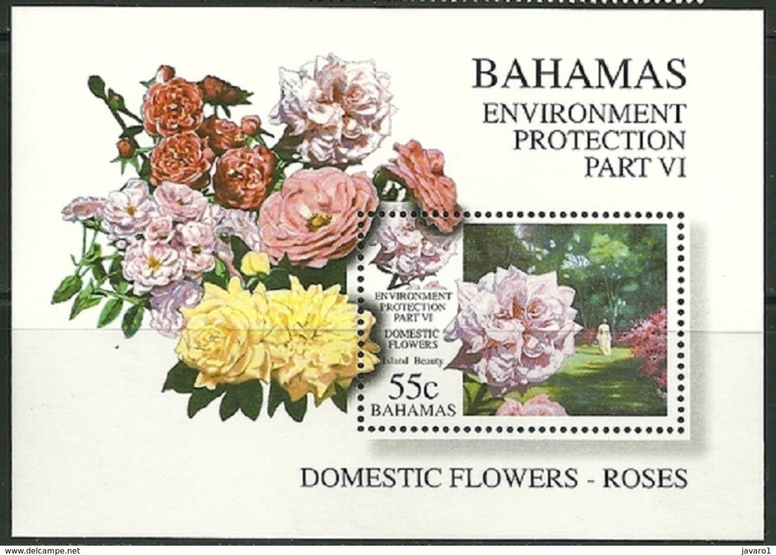 BAHAMAS : Sheet DOMESTIC Flowers    MNH - Bahama's (1973-...)