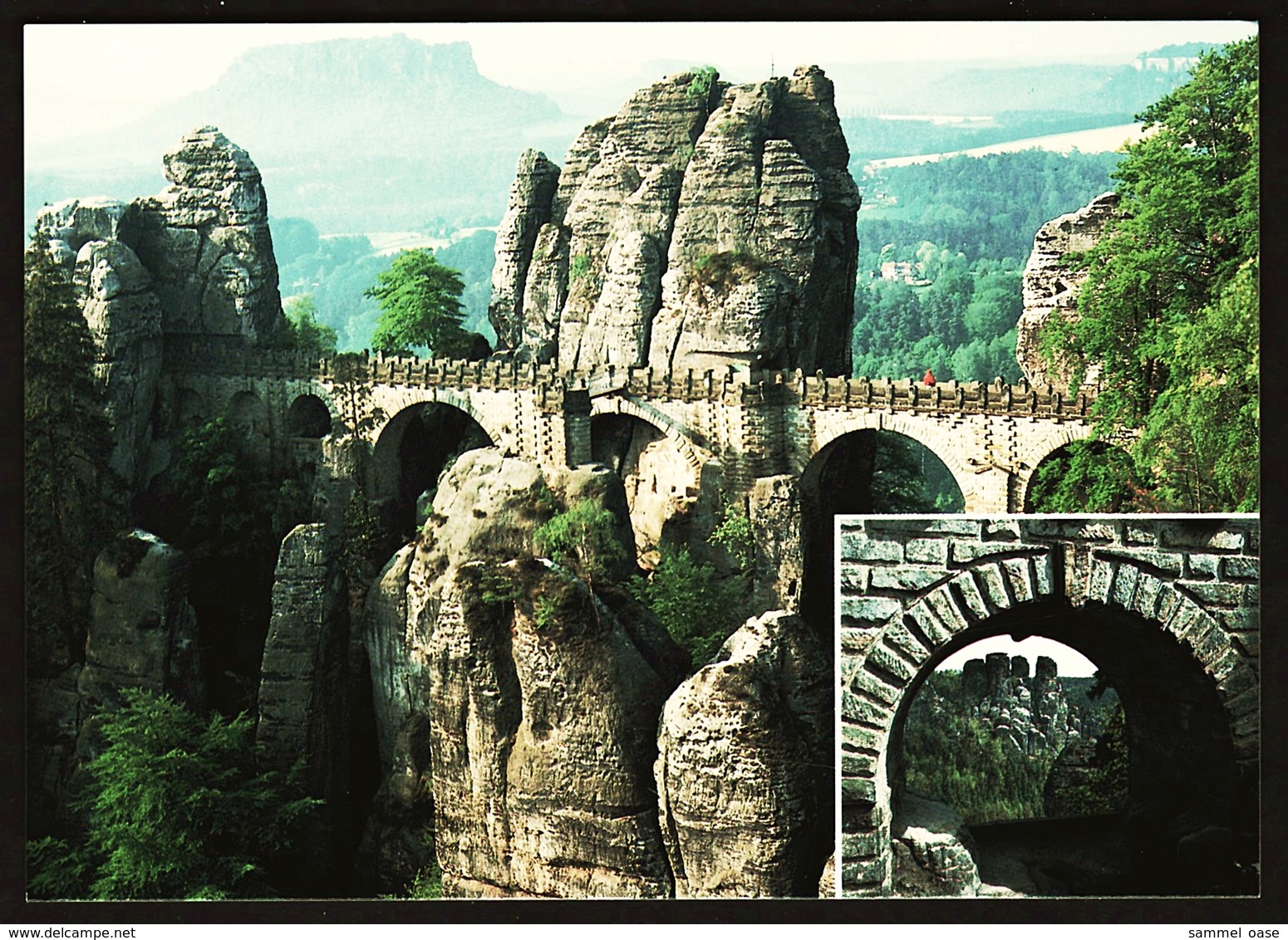 Bastei  -  Sächs. Schweiz  -  Basteibrücke / Elbsandsteingebirge  -  Ansichtskarte Ca.1995    (12173) - Bastei (sächs. Schweiz)