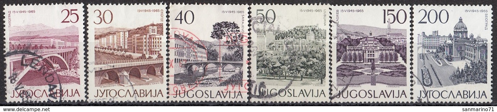 YUGOSLAVIA 1106-1111,used - Oblitérés