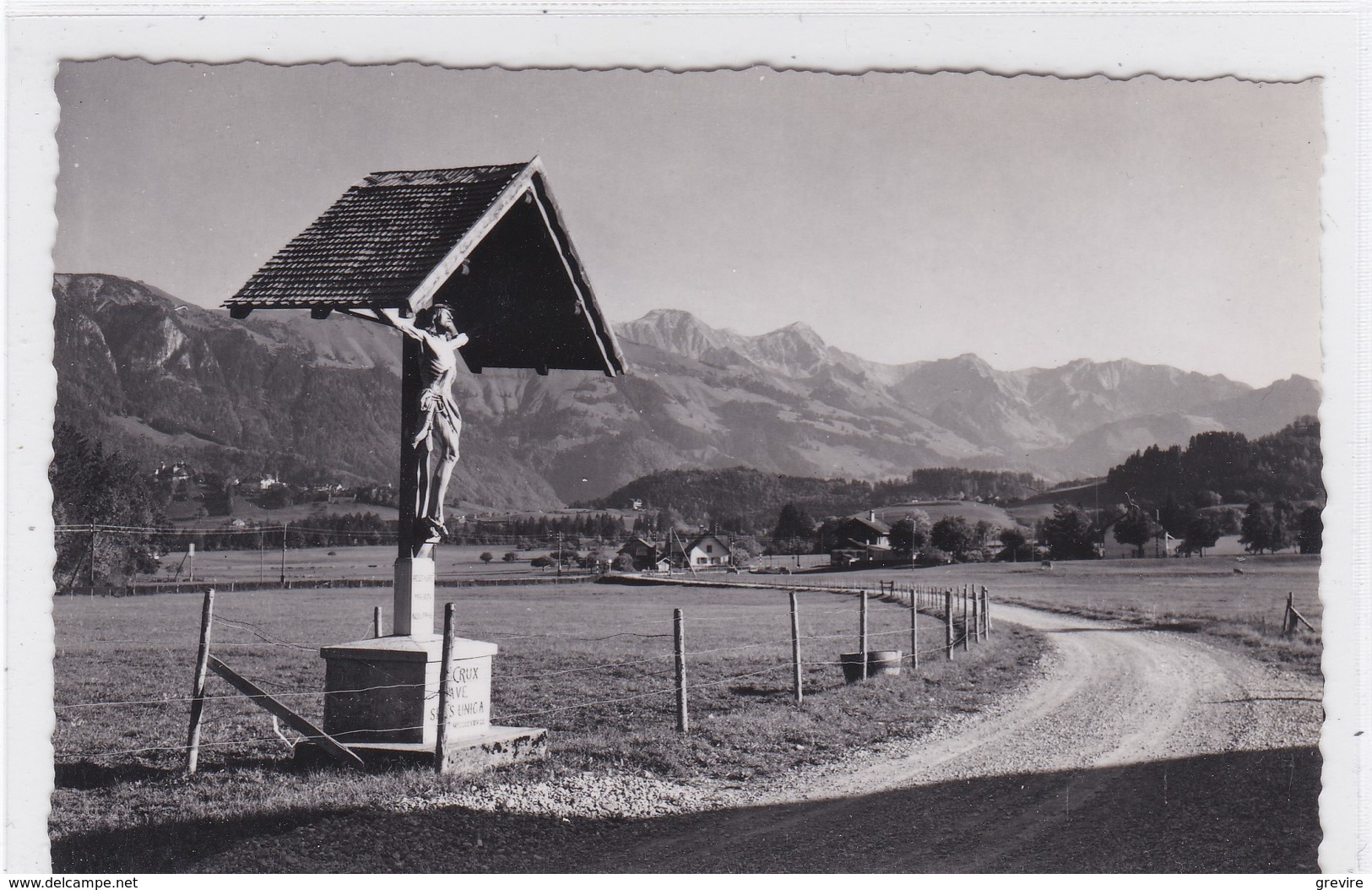 Entre Le Pâquier Et La Tour-de-Trême, Crucifix. N'existe Plus - Le Pâquier