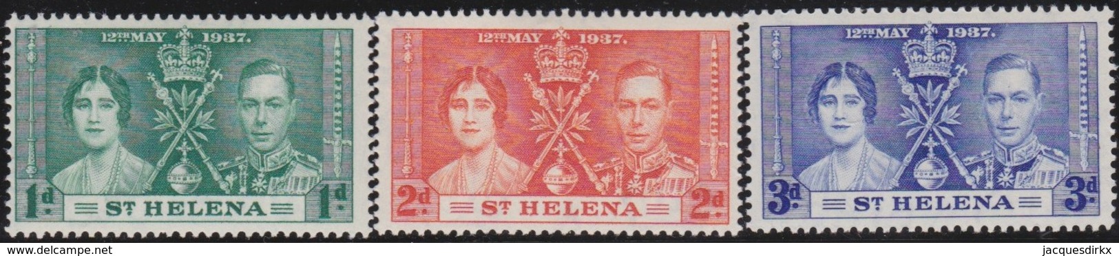 St Helena      .    SG     .   128/130      .     *         .     Mint-hinged      .   /   .   Ongebruikt - Andere & Zonder Classificatie