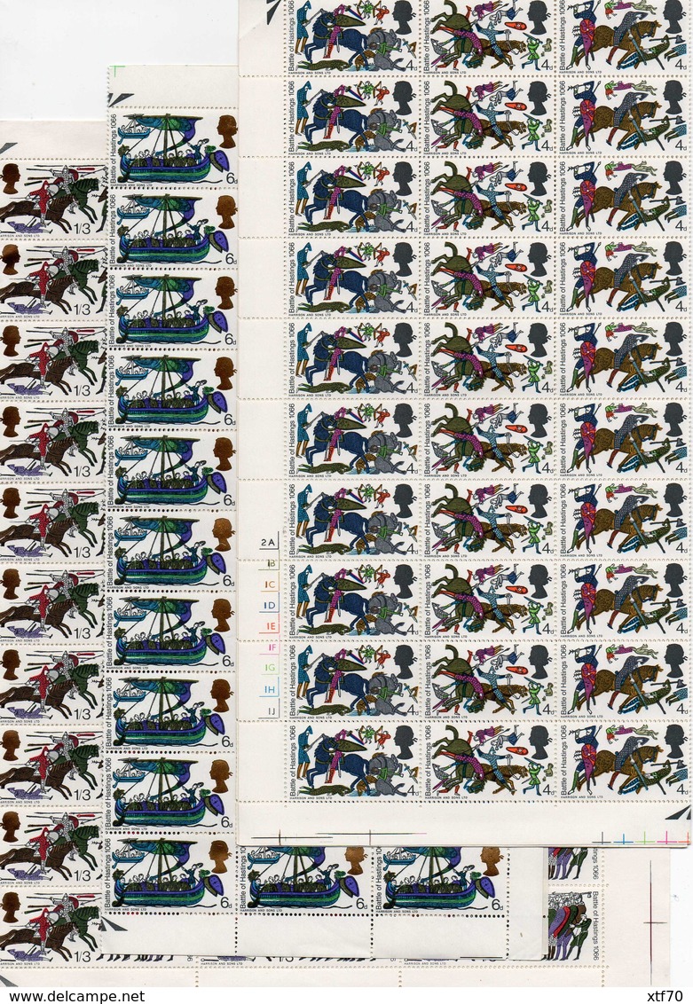 GREAT BRITAIN 1966 900th Anniversary Of Battle Of Hastings (ordinary) - Feuilles, Planches  Et Multiples