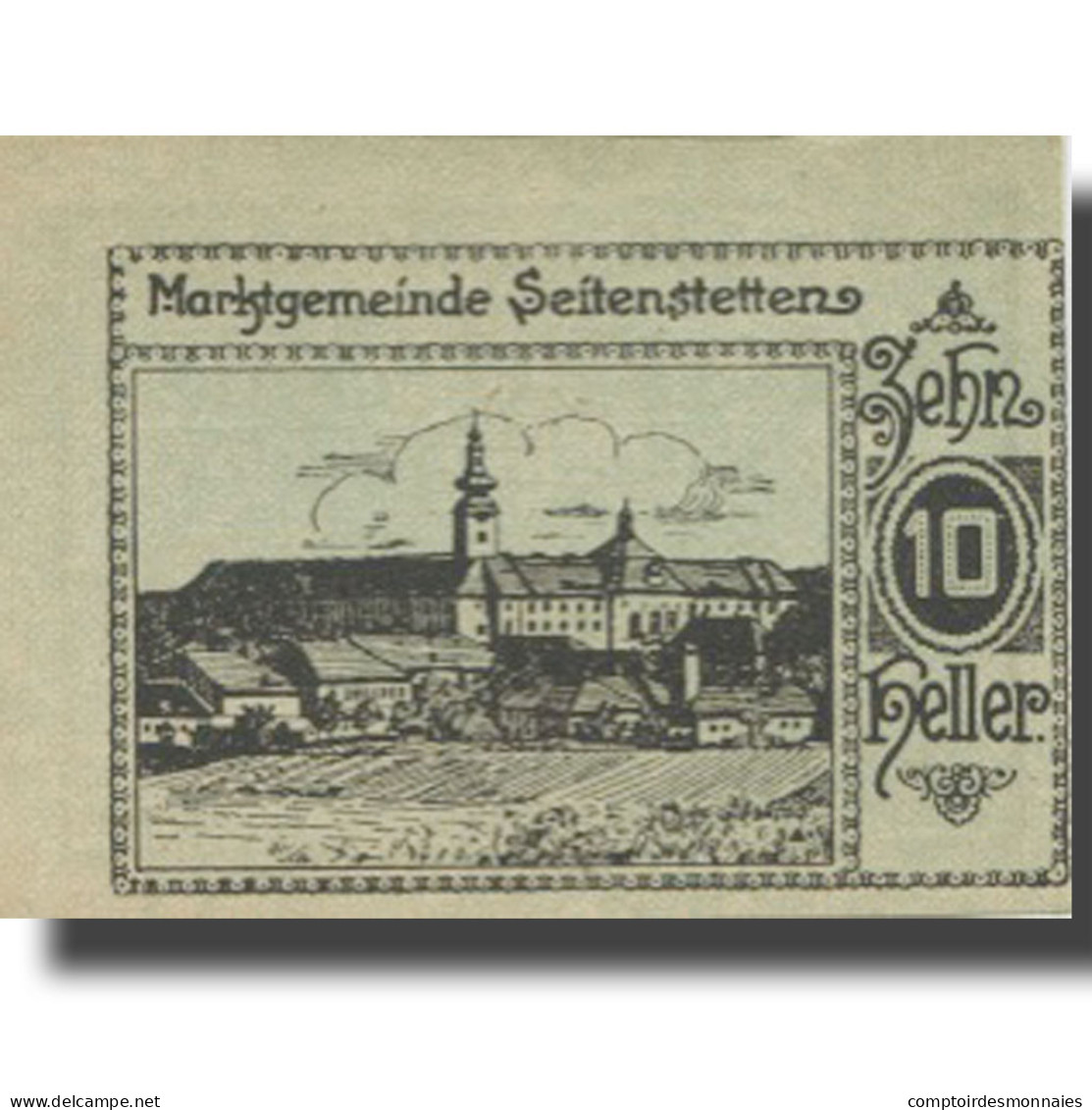 Billet, Autriche, Seitenstetten, 10 Heller, Blason, 1920 SPL Mehl:FS 990 - Oesterreich