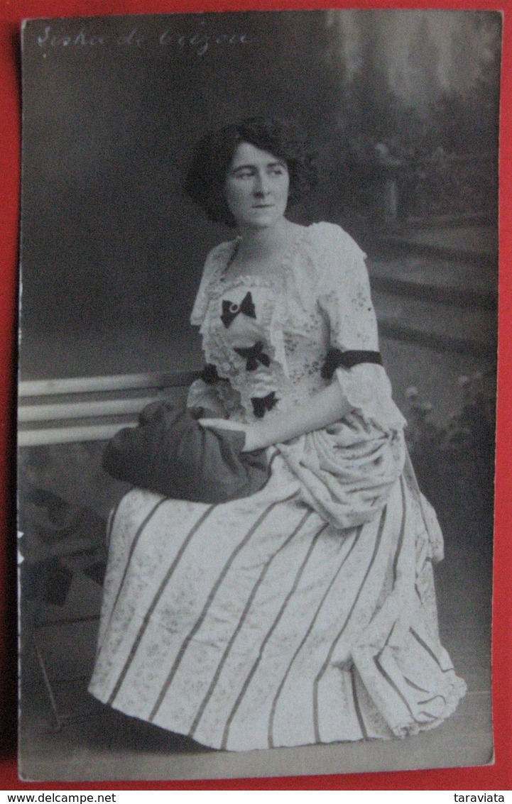 LISKA DE TREZOU Artiste OPÉRA Chanteuse Bruxelles CARTE PHOTO Emile BAUWENS - Artisti