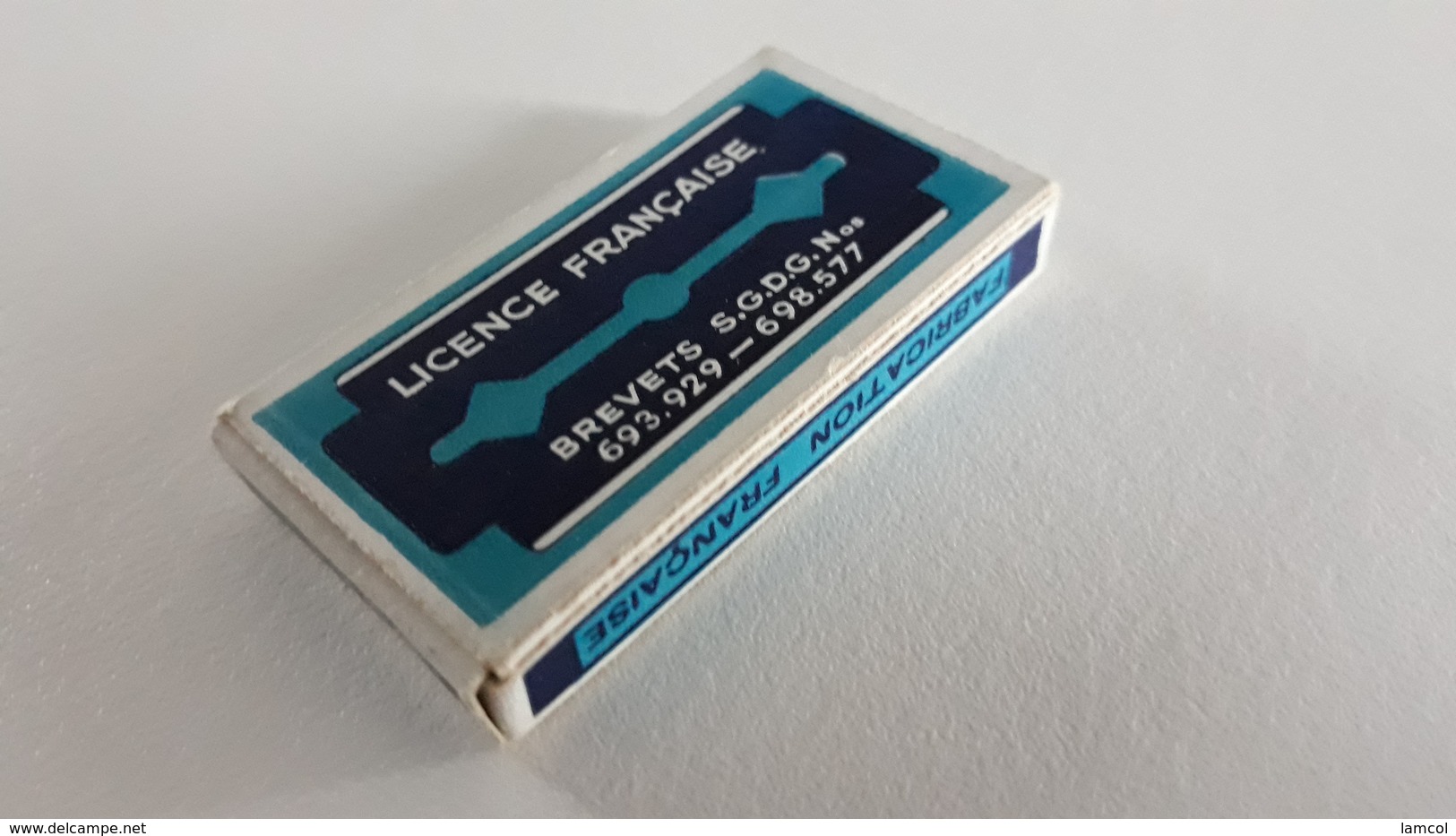 Boite De 5 Lames De Rasoir BLEU DE FRANCE - French Safety Razor Blade Box - Lames De Rasoir