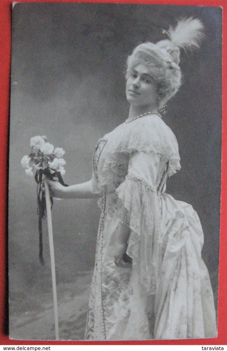 ARTISTE Femme CARTE PHOTO - W H Bruxelles Opéra - Künstler