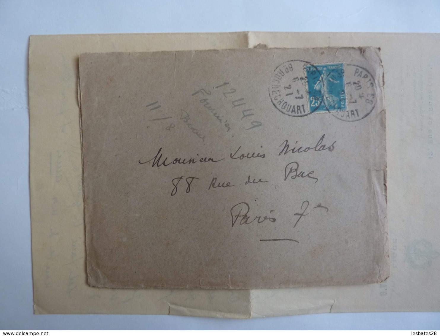 AUTOGRAPHE  Emblème  LIGUE D'ACTION FRANCAISE 1921  JAN 2020 GERA  ALB - Autres & Non Classés