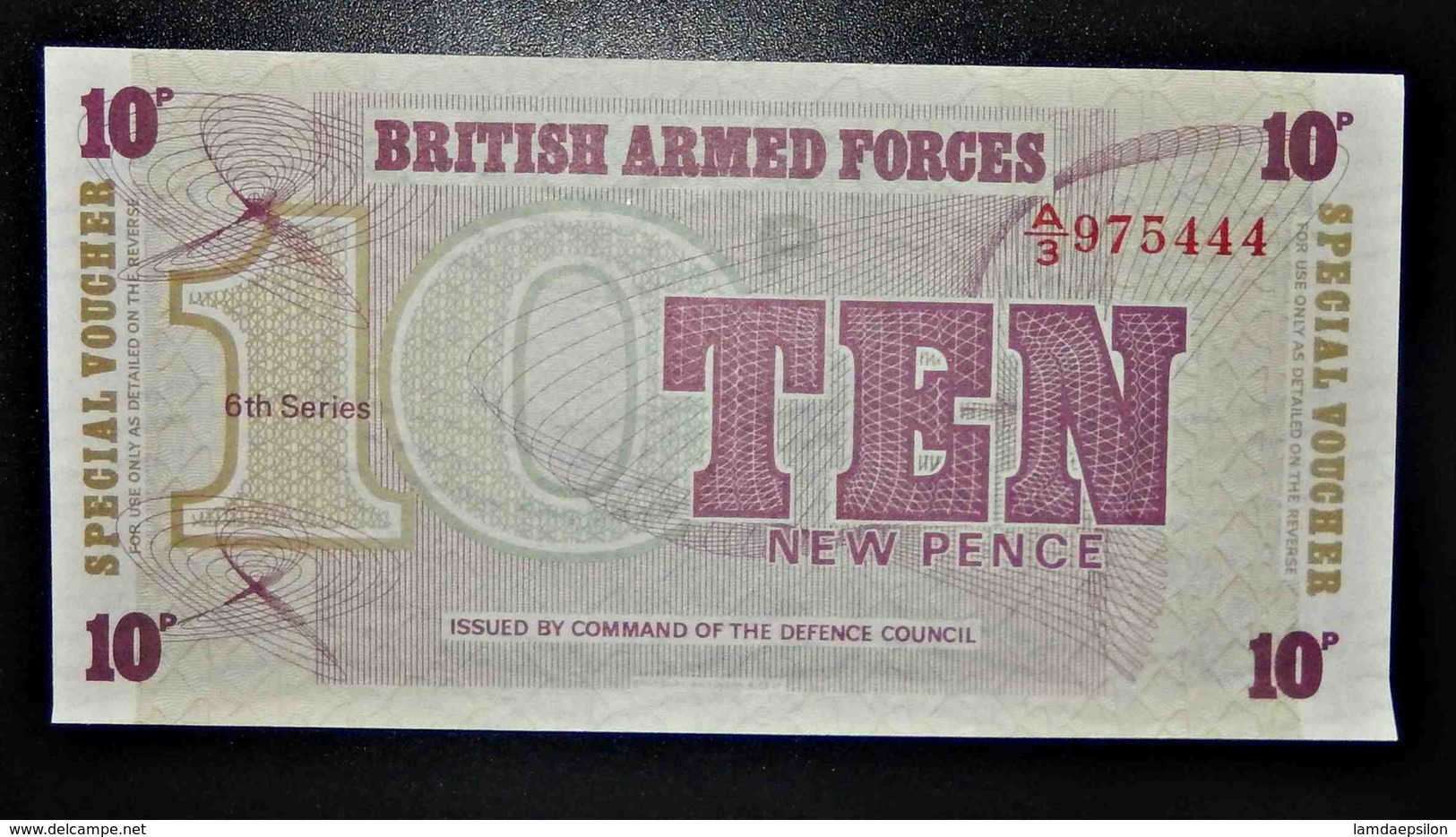 A1 BILLETS DU MONDE WORLD BANKNOTES BRITISH ARMED FORCES 10 NEW PENCE - Other & Unclassified