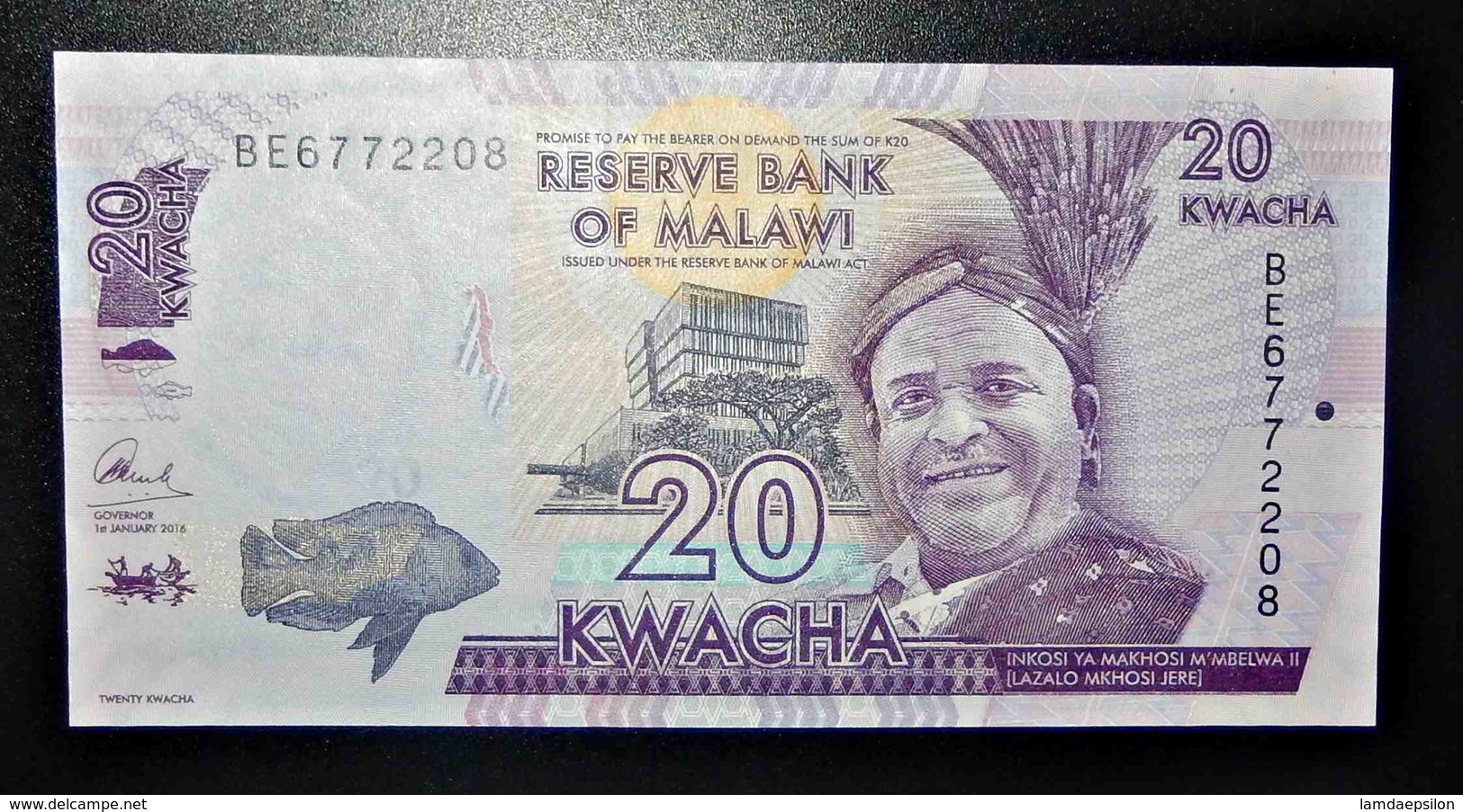 A1 BILLETS DU MONDE WORLD BANKNOTES MALAWI 20 KWACHA - Other & Unclassified