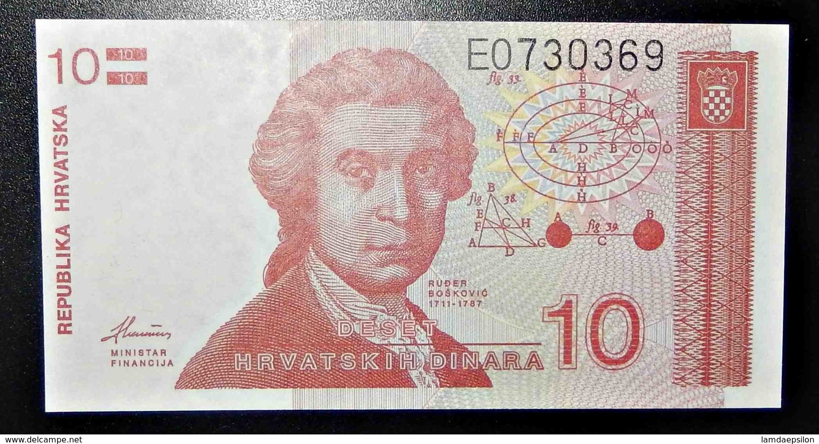 A1 BILLETS DU MONDE WORLD BANKNOTES CROATIE 10 DINARA - Otros & Sin Clasificación