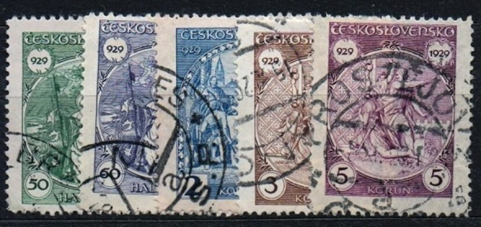 1929 Michel: 283-287 - Used - Usados