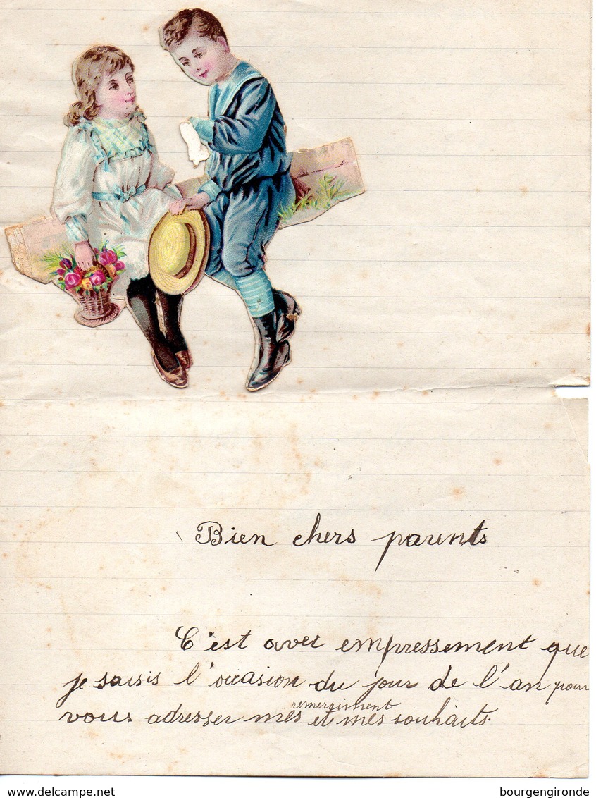 LETTRE CHERS PARENTS ECRITE EN 1904 - Manuscrits