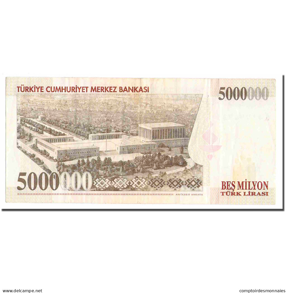 Billet, Turquie, 5,000,000 Lira, 1997, 1997, KM:210, TTB - Turkey