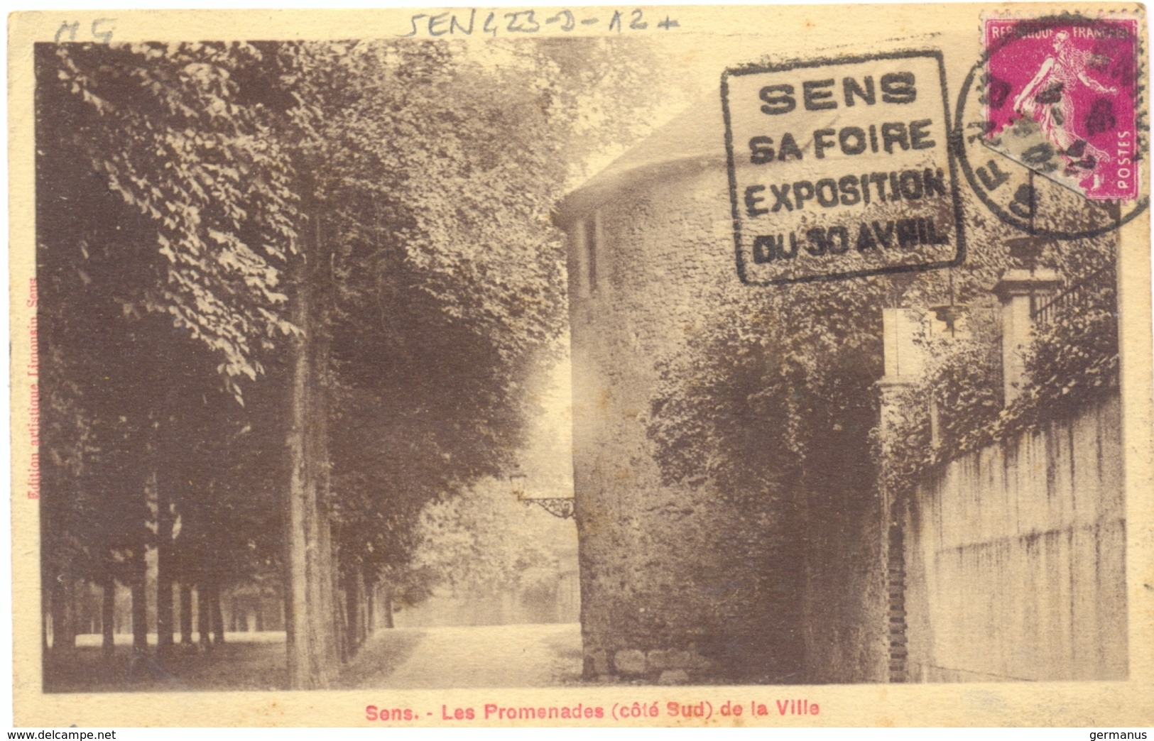 DAGUIN SENS YONNE 24-4-3 ? SENS / SA FOIRE / EXPOSITION / DU 30 AVRIL - Mechanical Postmarks (Advertisement)