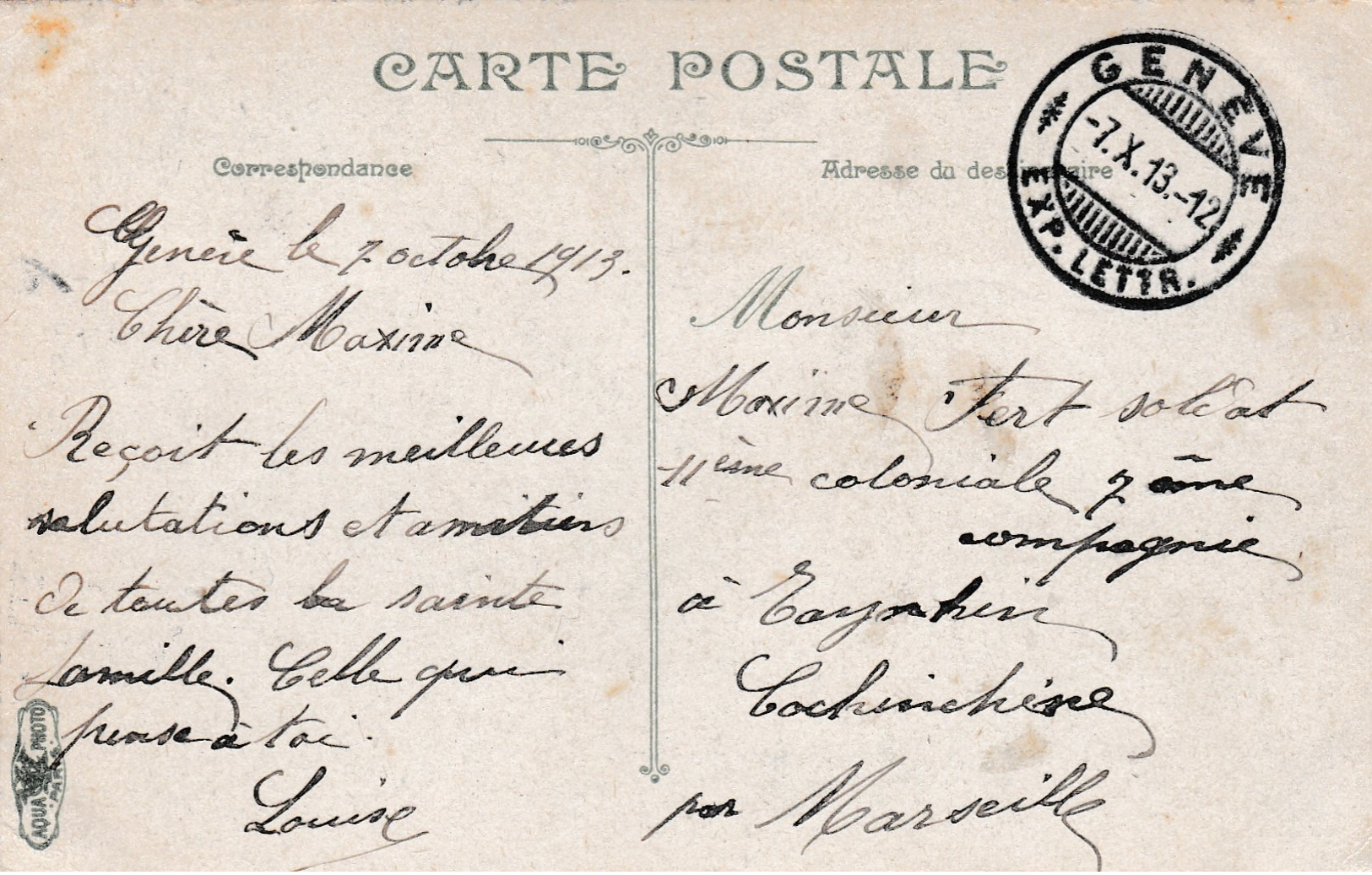 Small Old Post Card Of Place Neuve,Geneve,Geneva, Switzerland,S91. - Genève