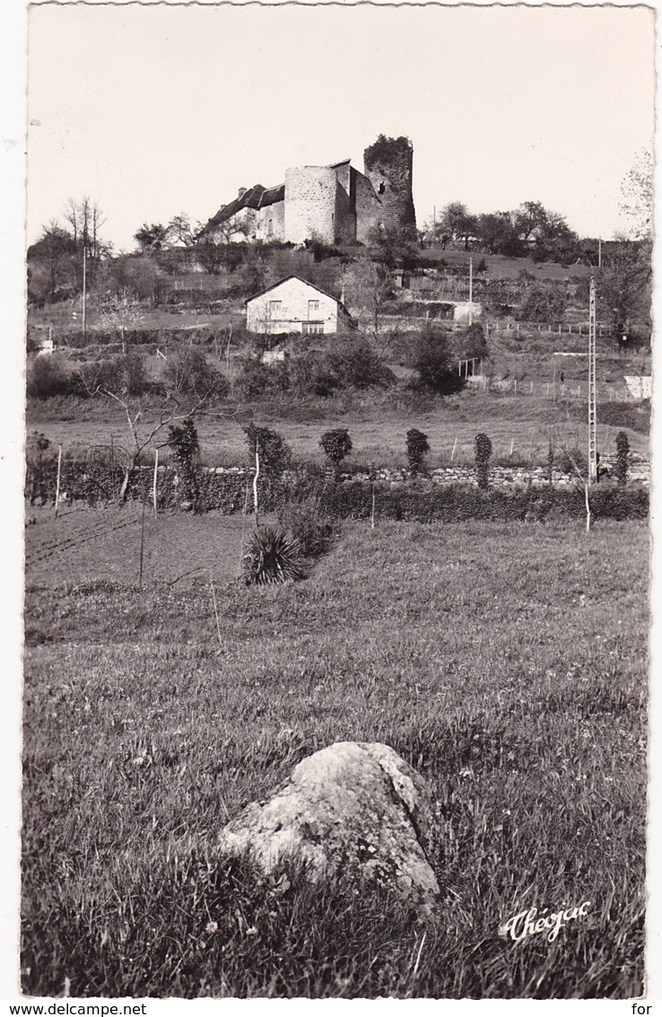 Haute Vienne : CHALUS : Son Chateau Et Son Rocher Historique ( C.p.s.m. - Photo. Véritable  ) - Chalus