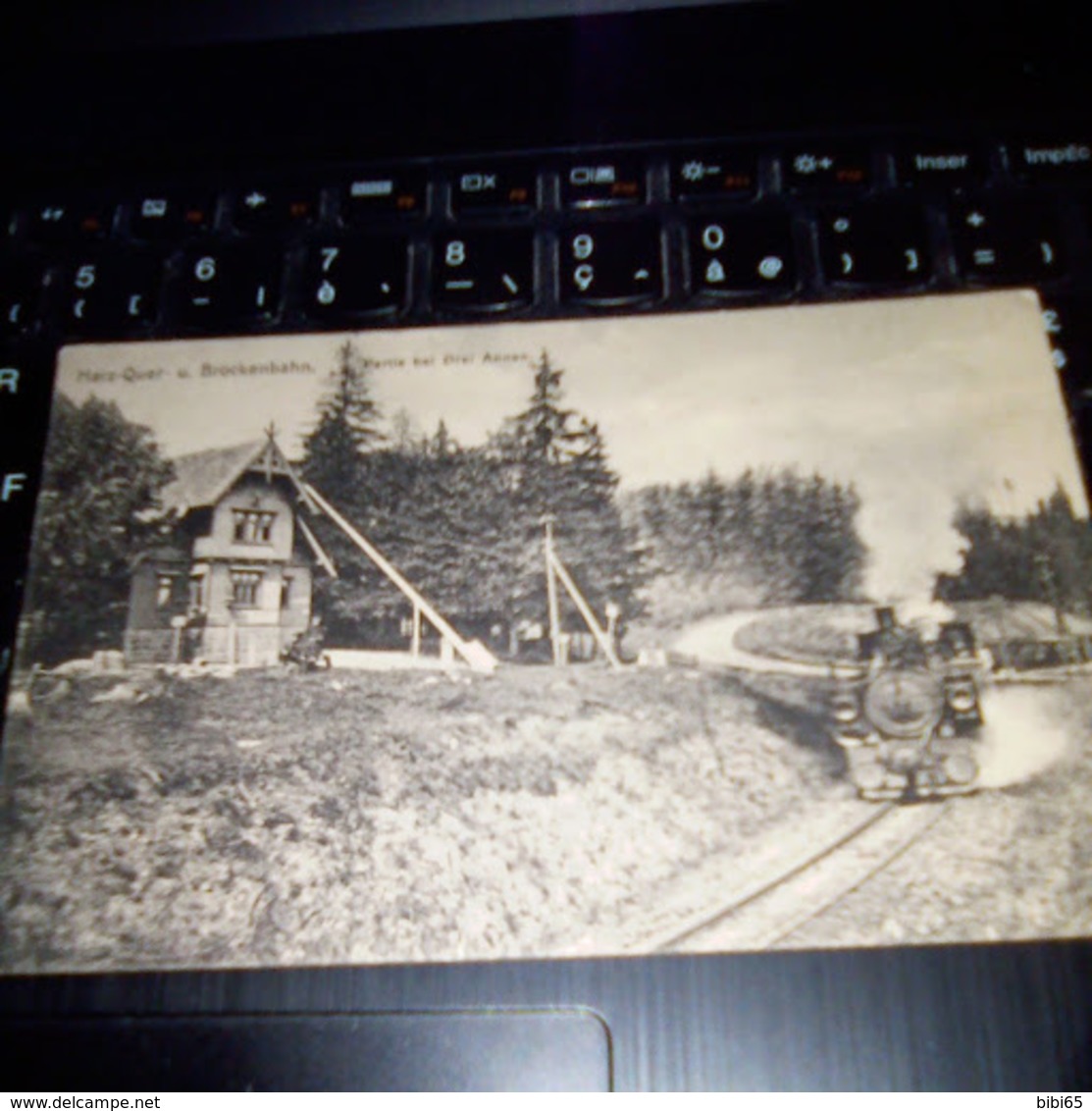 HARZ QUER U BROCKENBAHN PARTIE BEI DREI ANNEN VERSO AMBULANT NORDHAUSEN WERNIGERODE 22/8/1916 - Stolberg (Harz)