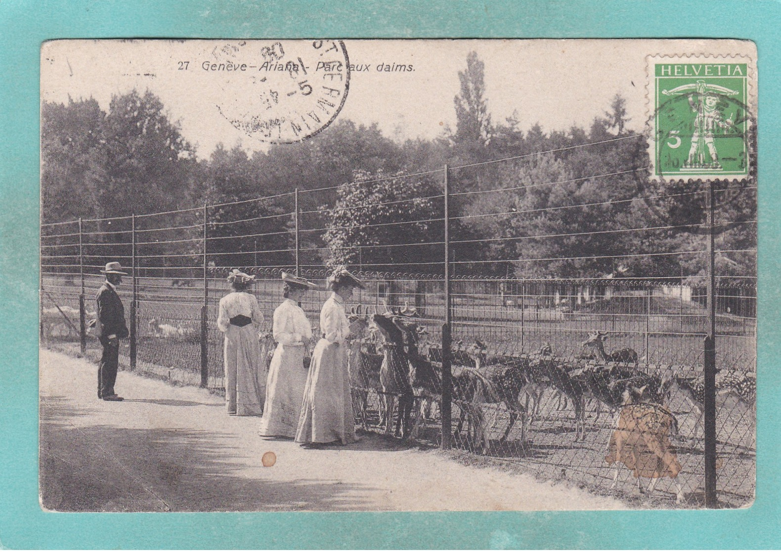 Small Old Post Card Of Parc Aux Daims,Geneve,Geneva, Switzerland,S91. - Genève