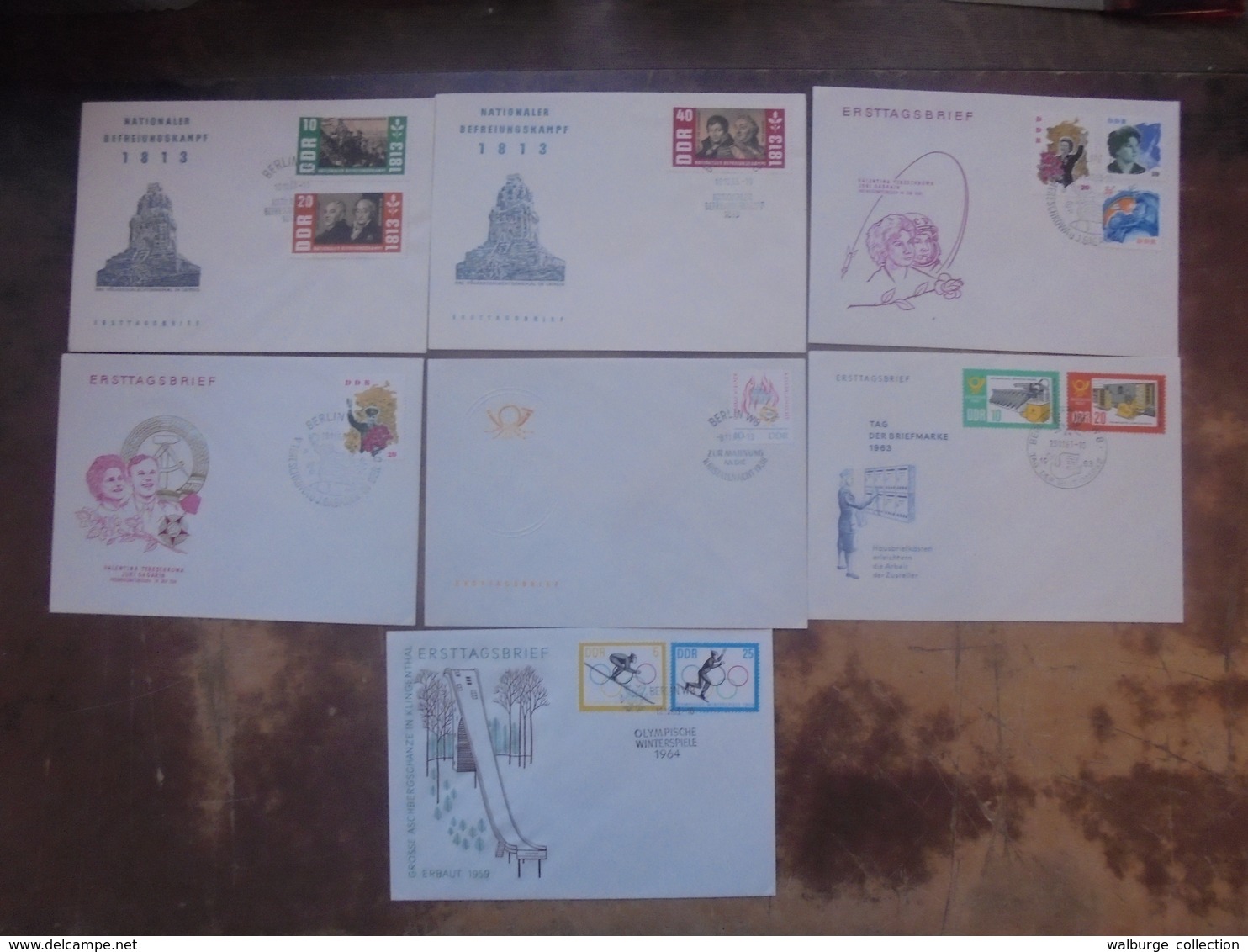 D.D.R 1963 SERIE DES ENVELOPPES FDC - Otros & Sin Clasificación